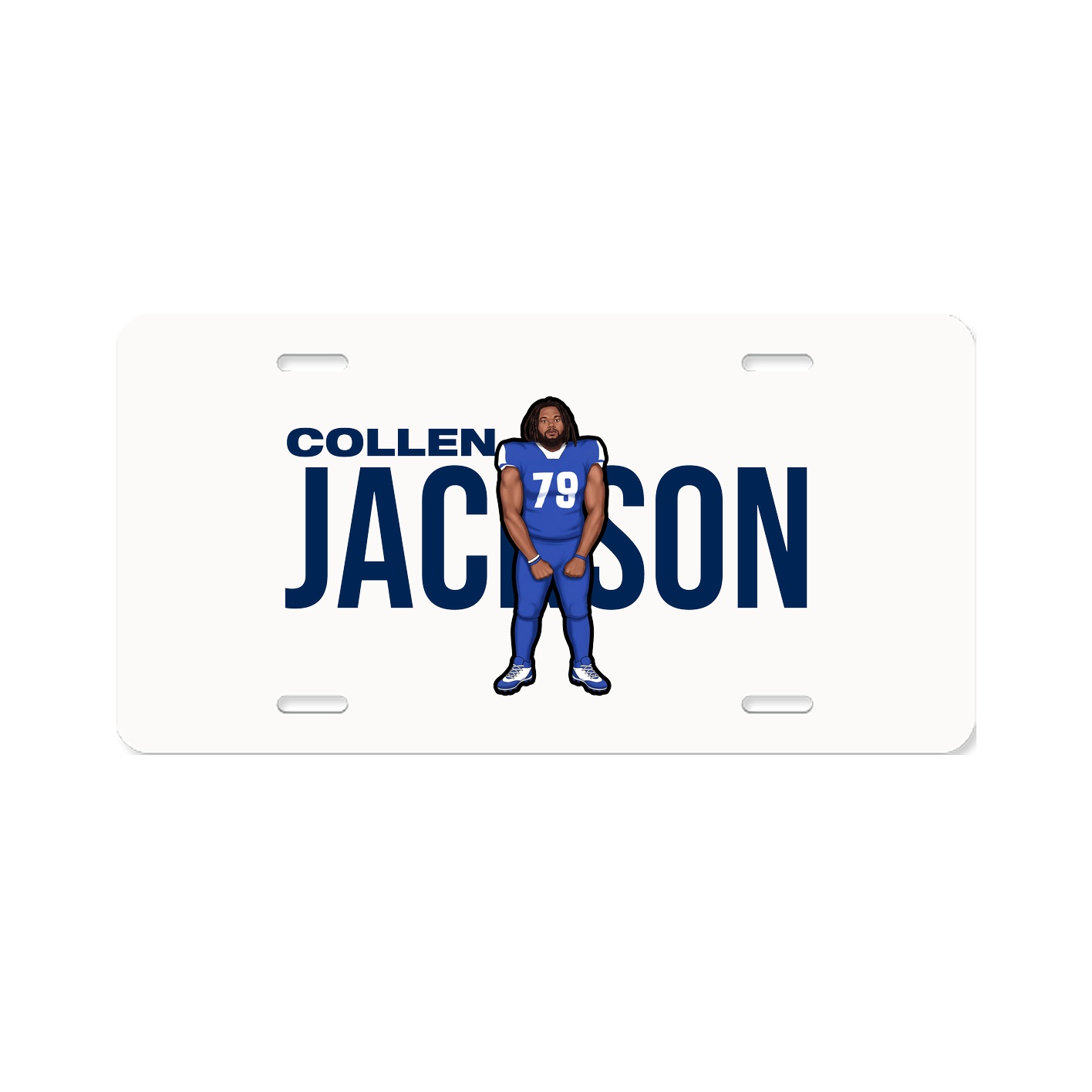 License Plate — Player Name in Classic