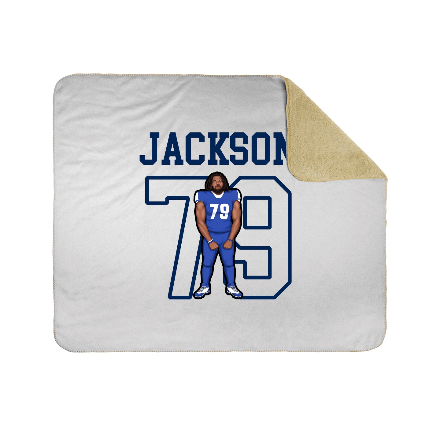 Throw Blanket — Shirsey in White