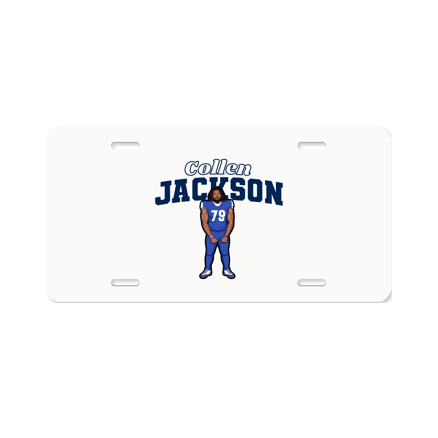 License Plate — Name Arch in Classic