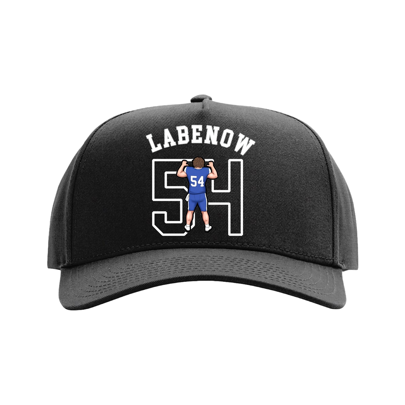 Full Fabric Five-Panel Champ Cap — Shirsey Arch in Black