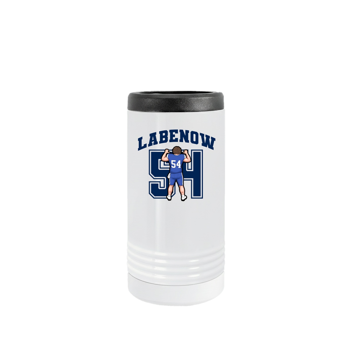 Slim Beverage Holder — Number in White