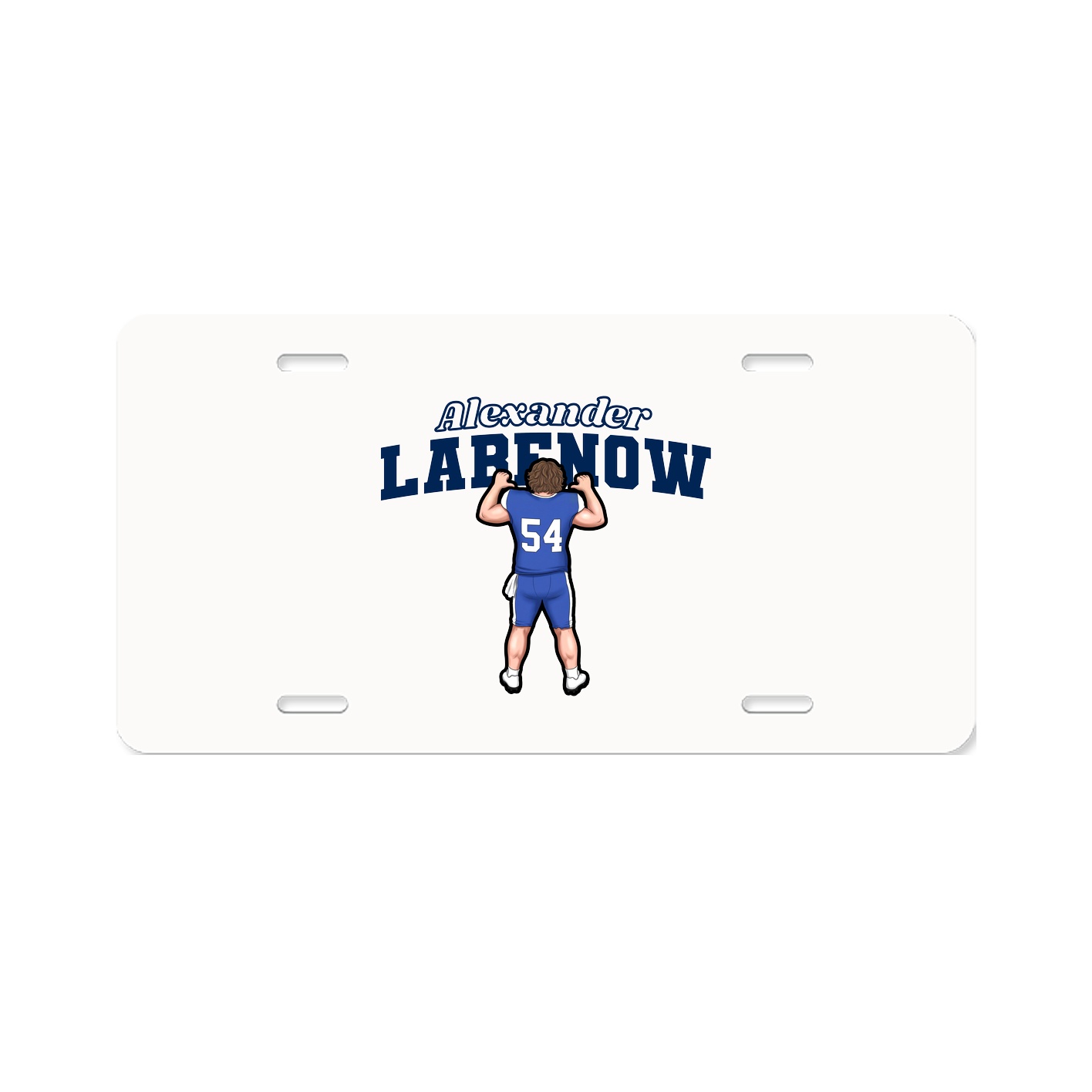 License Plate — Name Arch in Classic