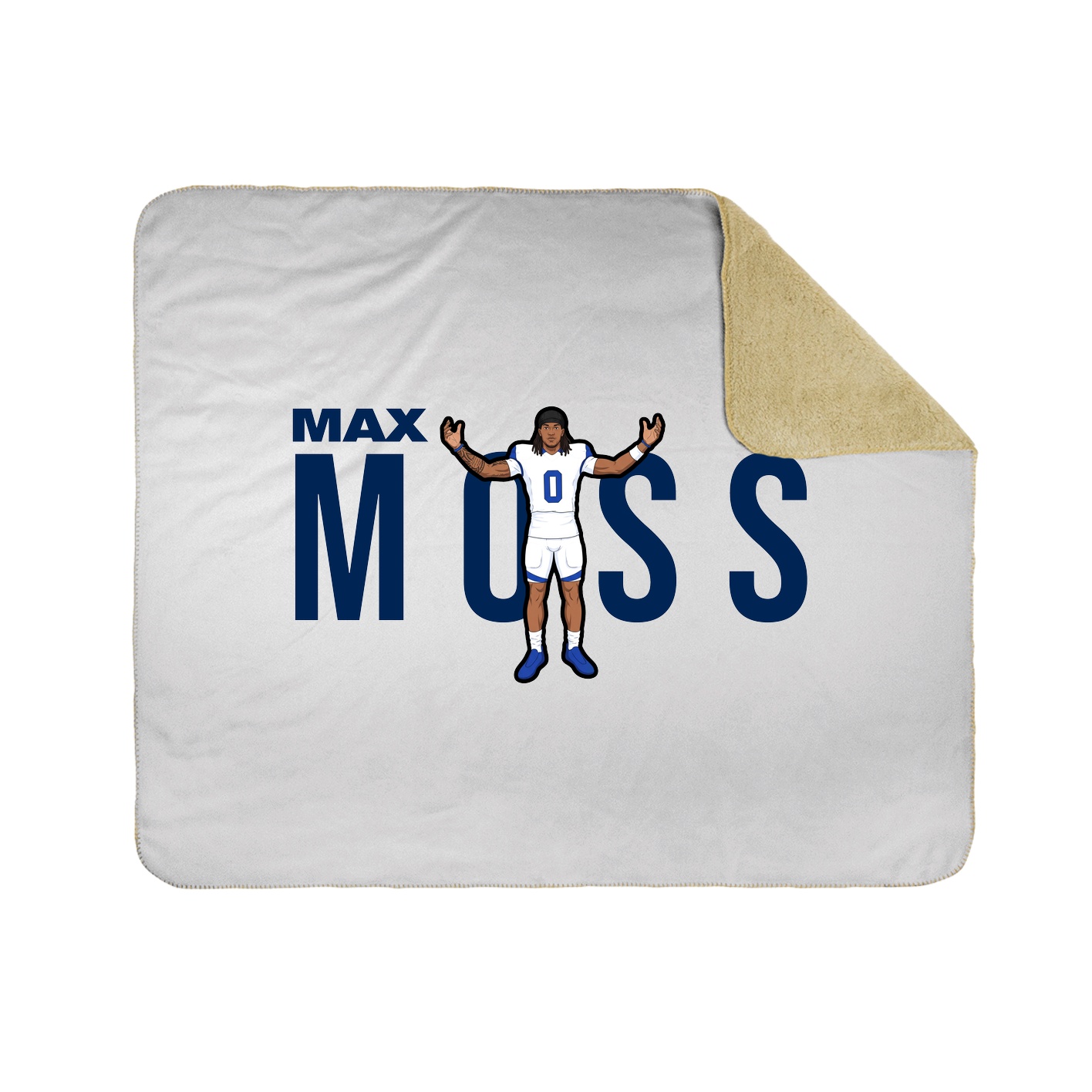 Throw Blanket — Player Name in White