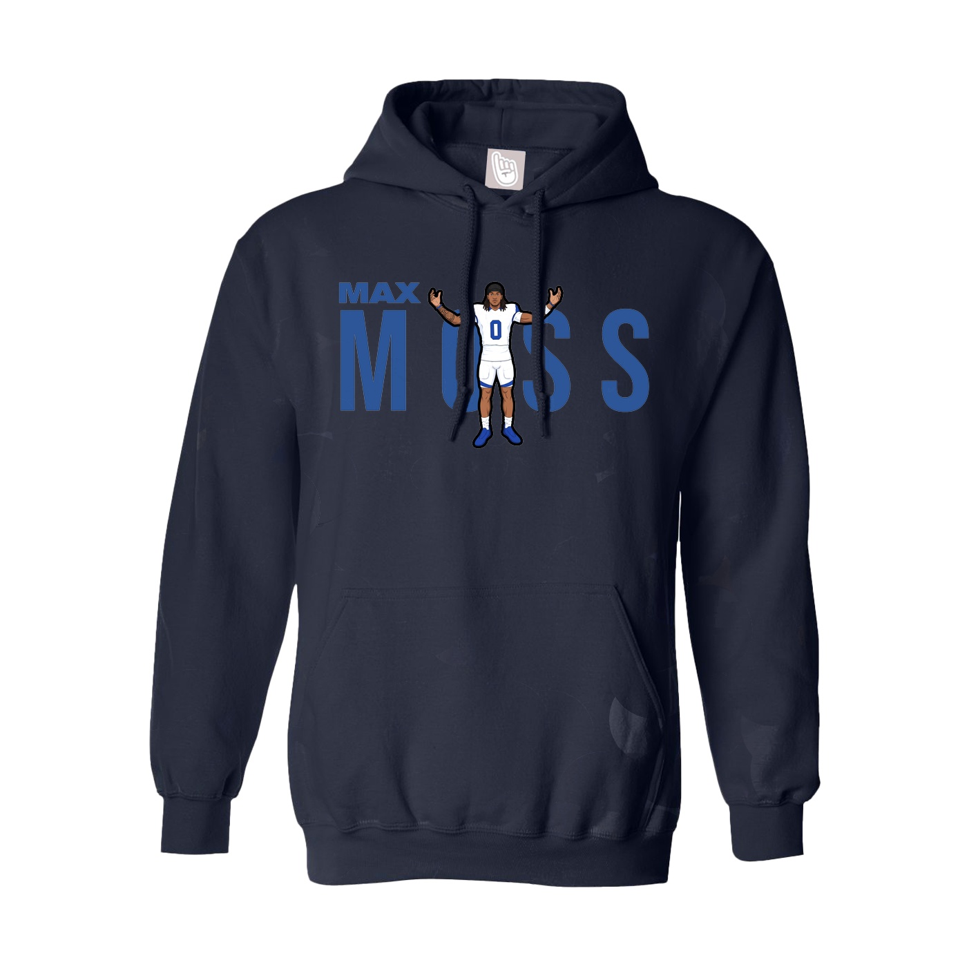 Youth Hoodie — Player Name in Navy