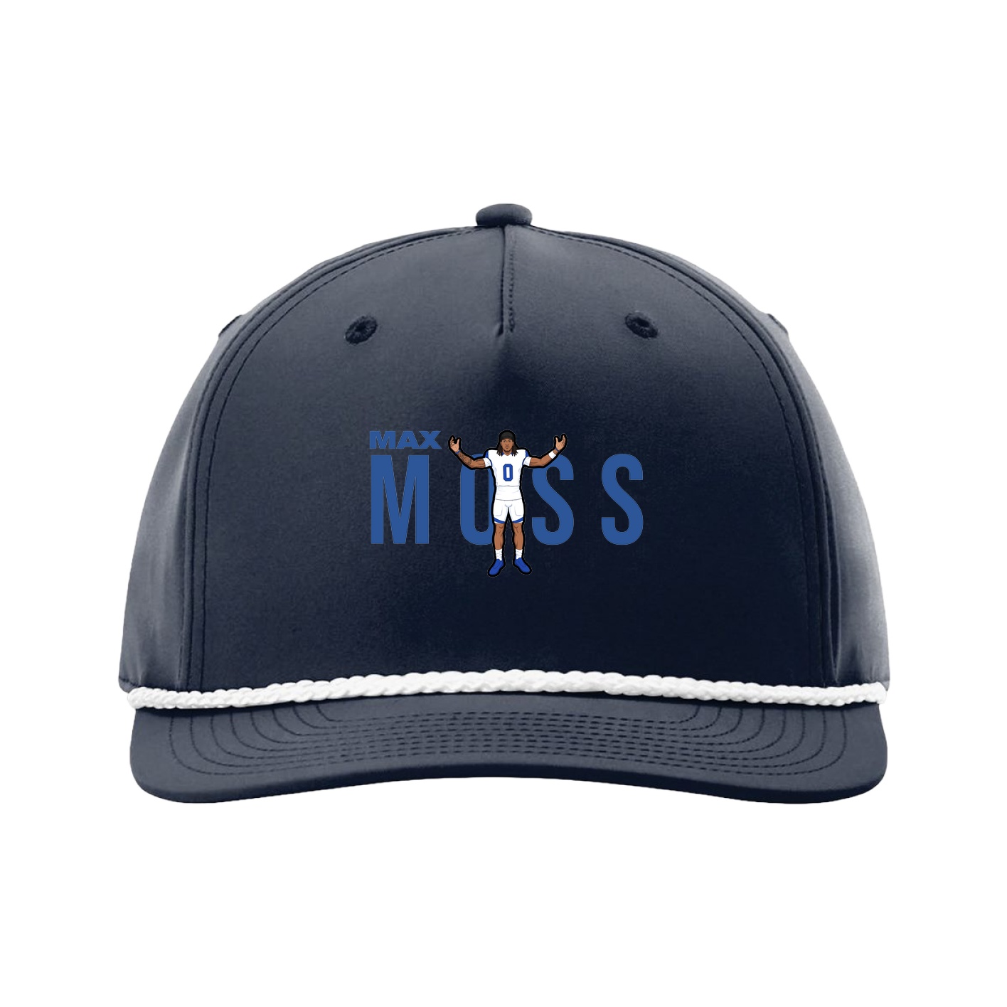 Five-Panel Classic Rope Cap — Player Name in Navy