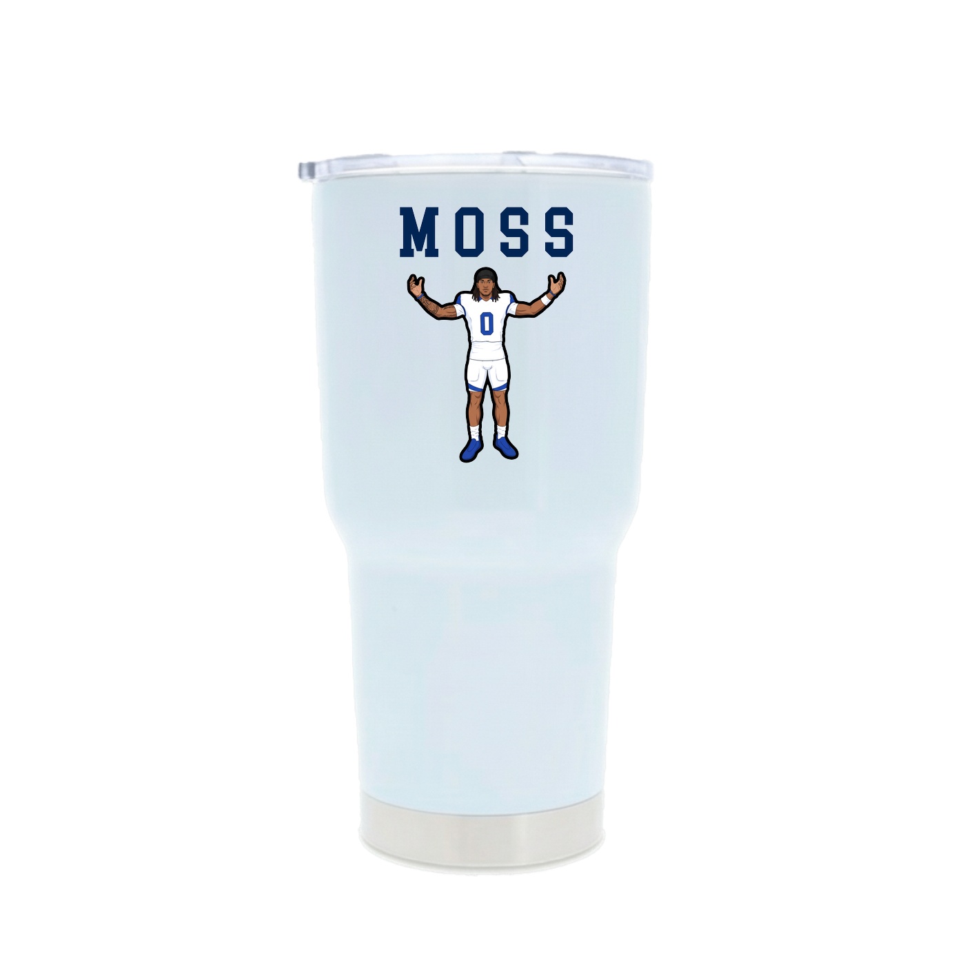 30oz Stainless Steel Tumbler — Shirsey in White