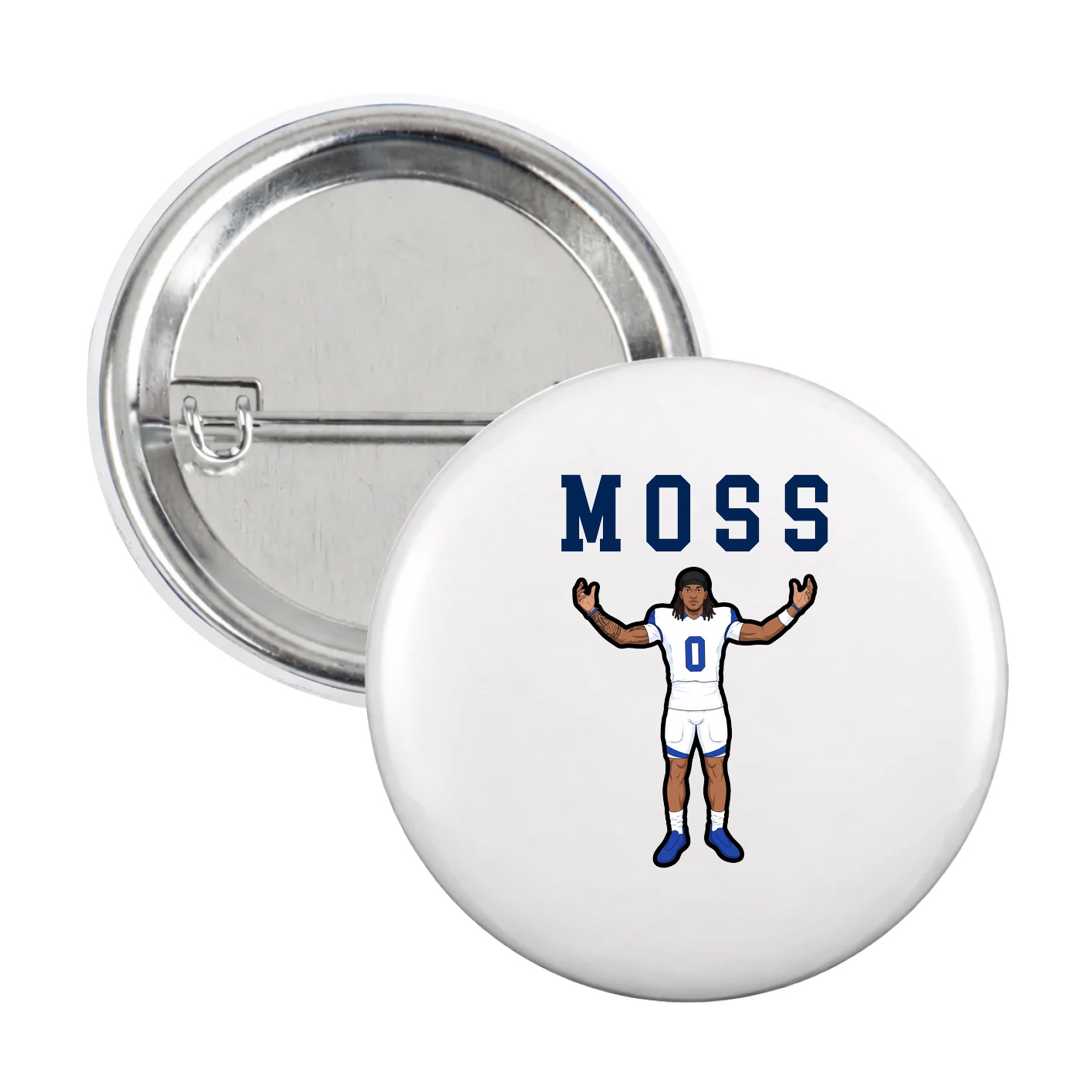 Game Day Button — Shirsey in White