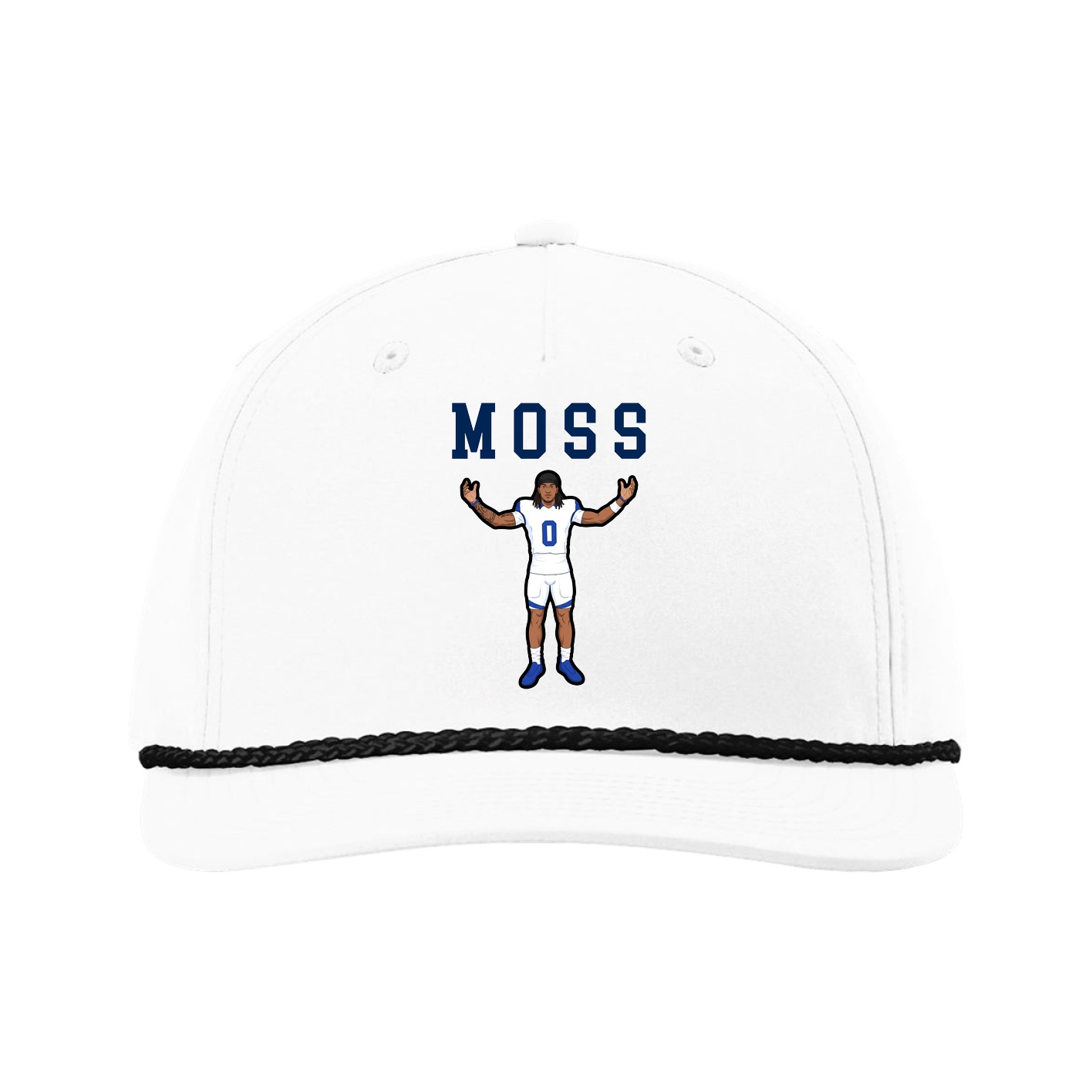 Five-Panel Classic Rope Cap — Shirsey in White