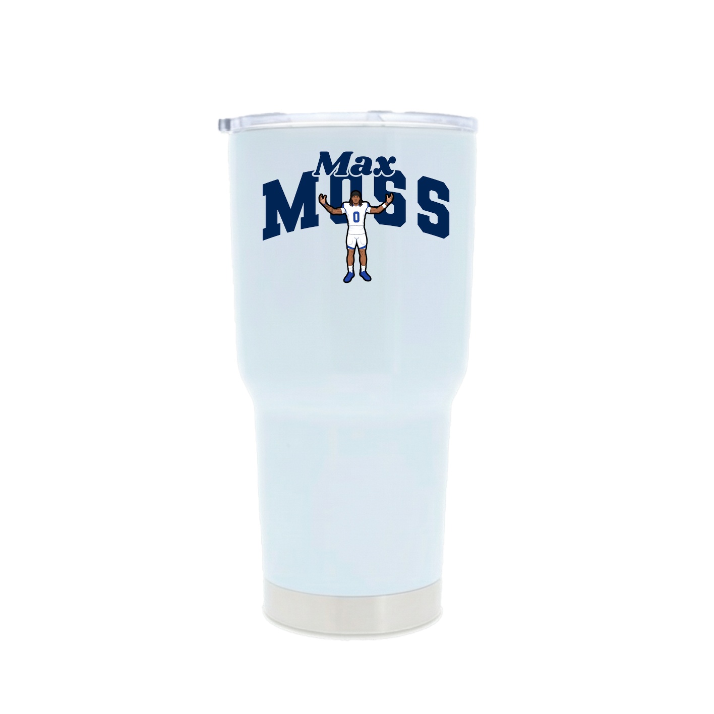 30oz Stainless Steel Tumbler — Signature Arch in White