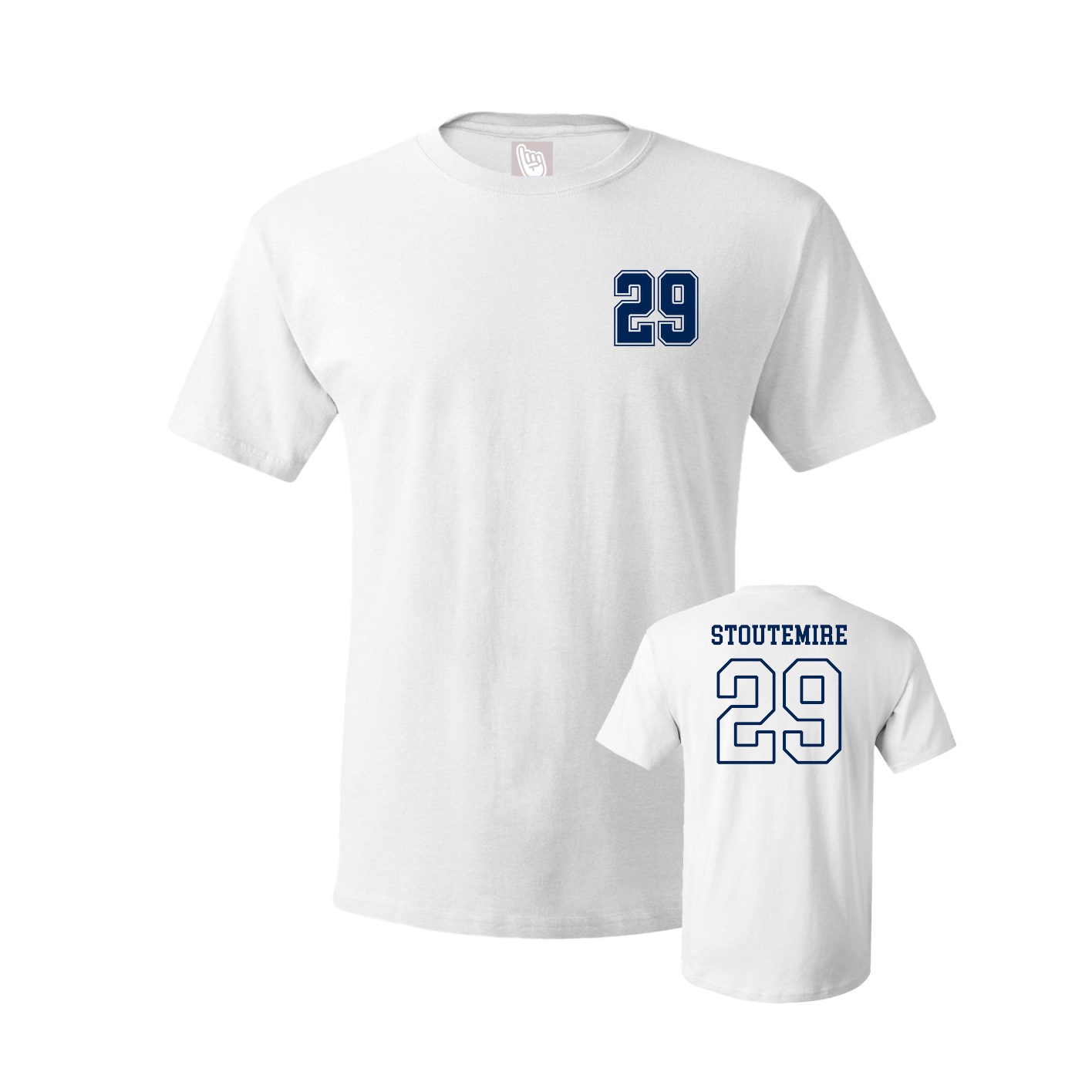 Youth Tee — Chest Back in White