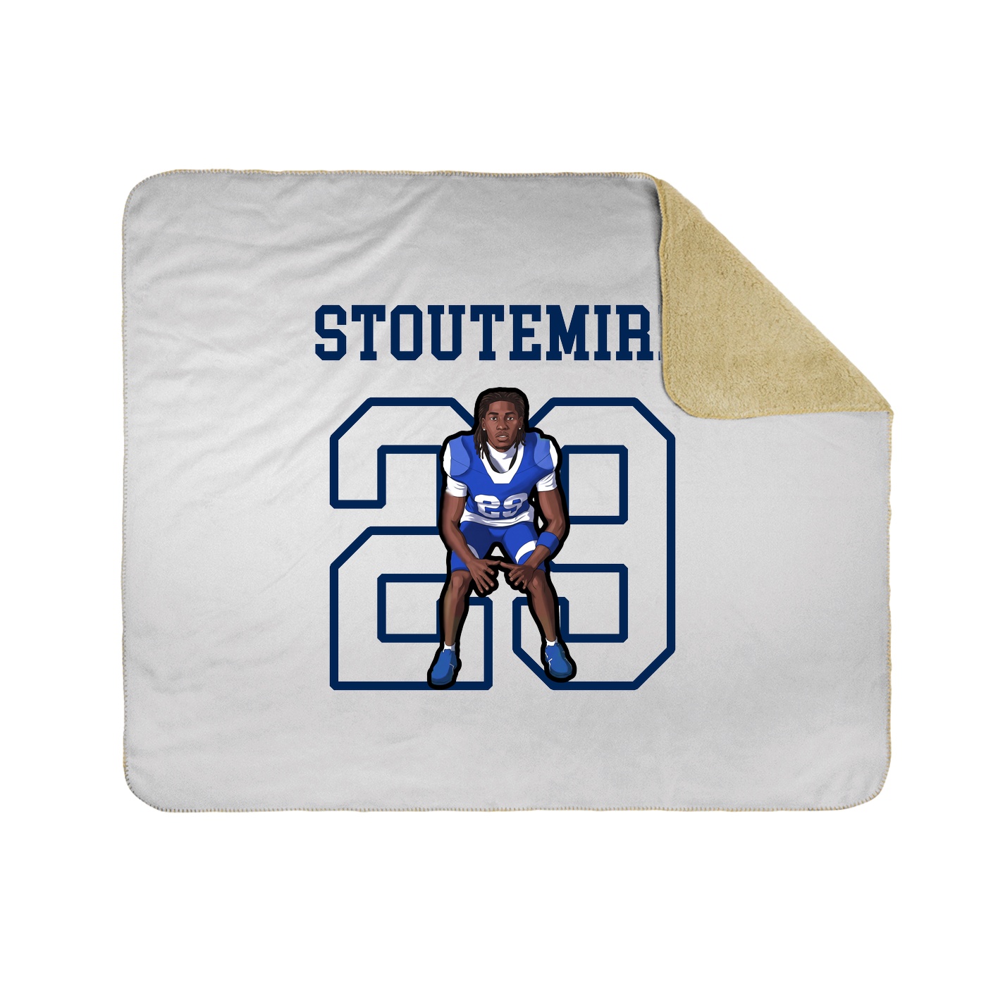 Throw Blanket — Shirsey in White