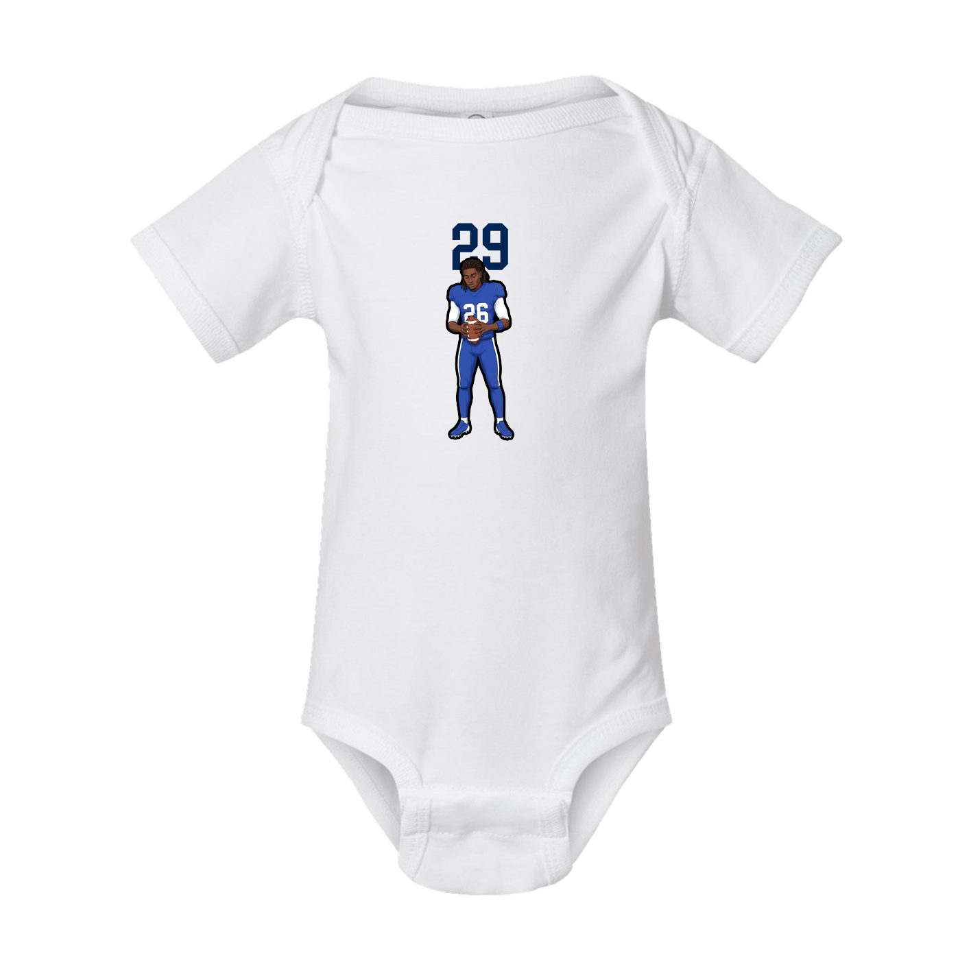 Baby Onesie — Number Top in White