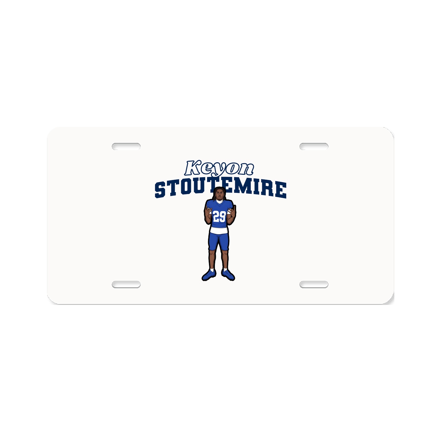 License Plate — Name Arch in Classic