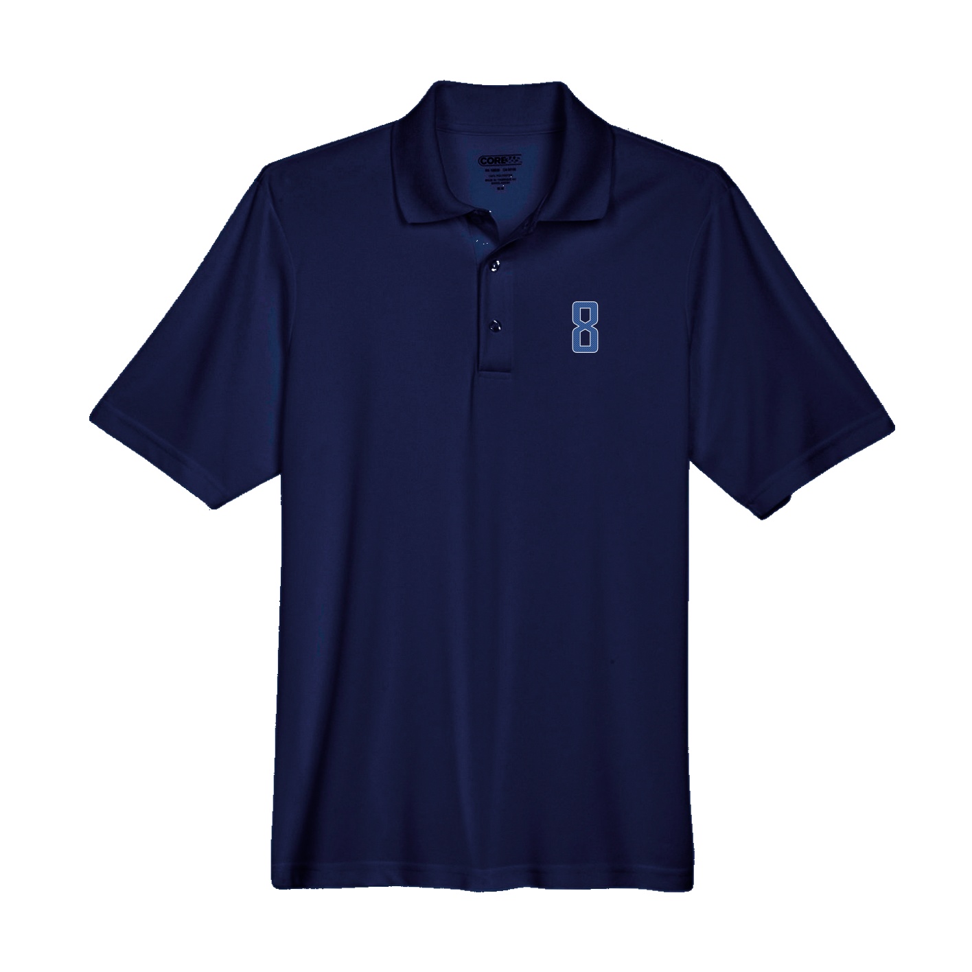 Performance Polo — Front Shirsy in Navy