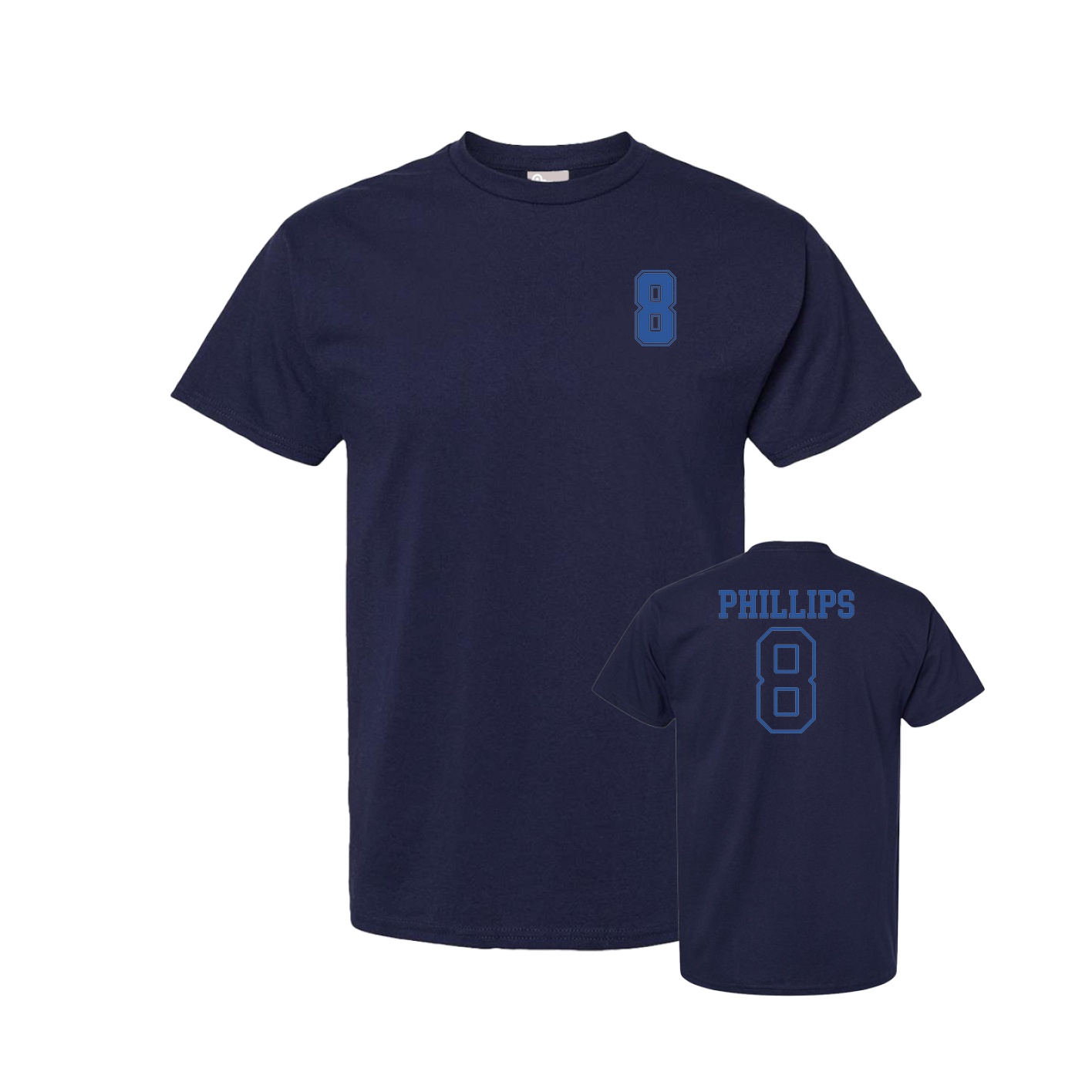 Tee — Chest Back in Navy