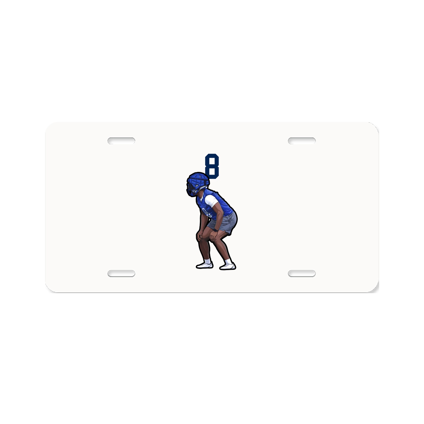 License Plate — Number Top in Classic