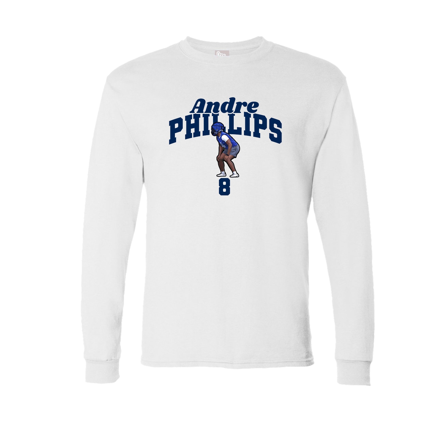Long Sleeve Tee — Signature Arch in White