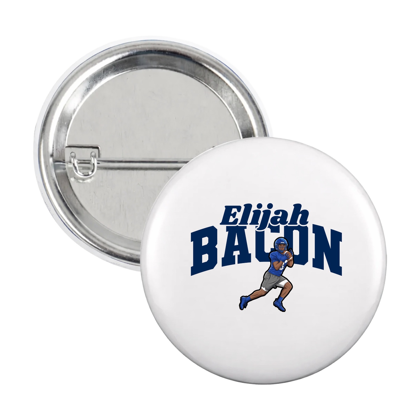 Game Day Button — Signature Arch in White
