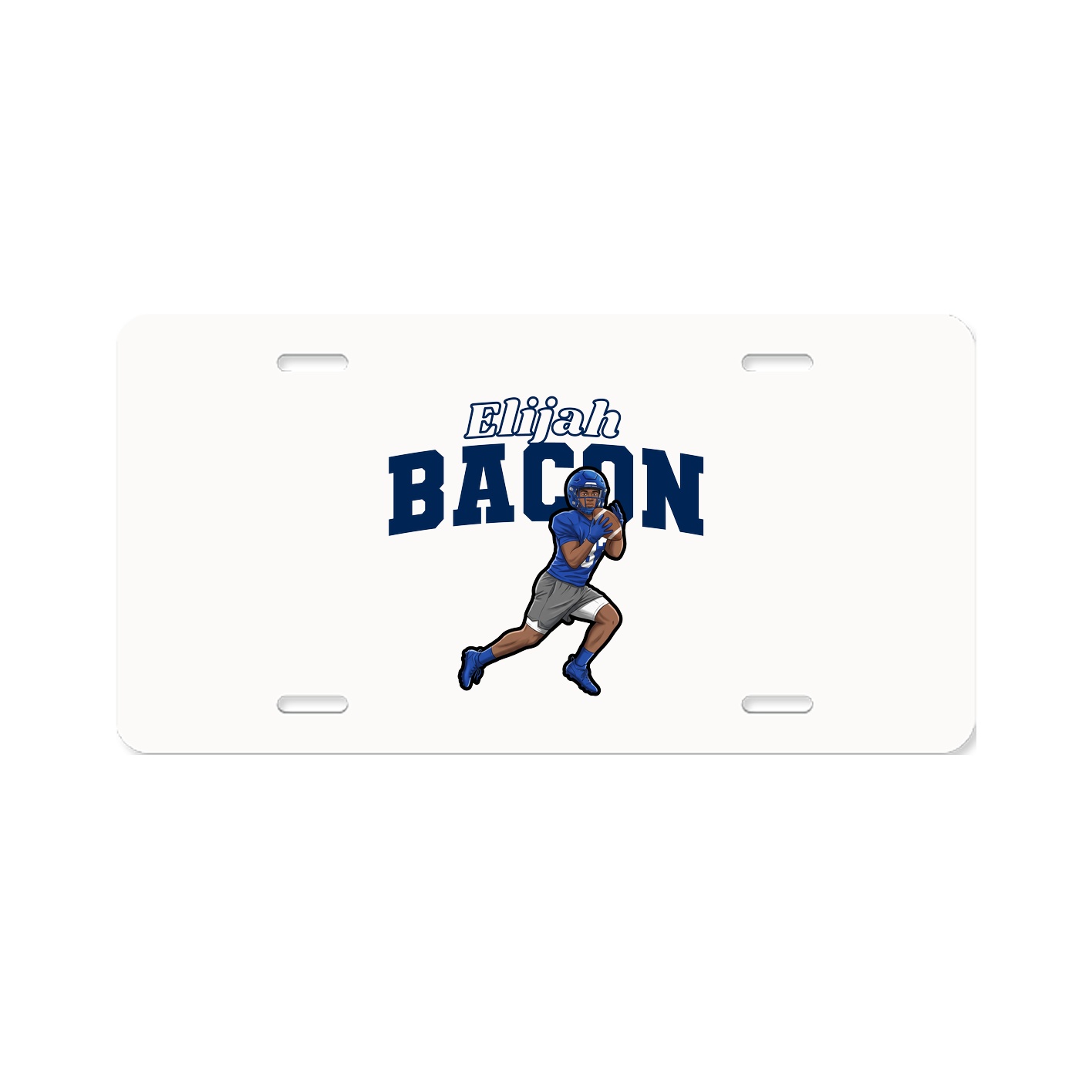 License Plate — Name Arch in Classic