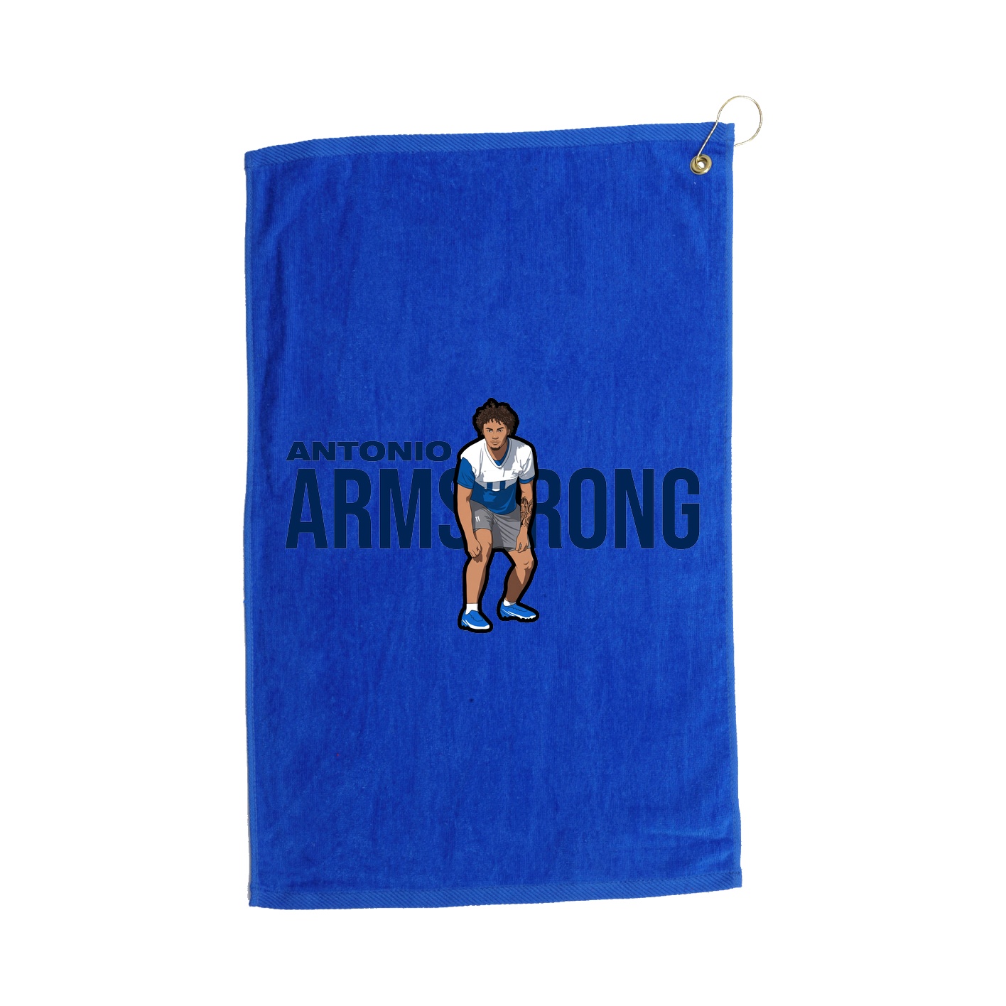 Golf Towel — Player Name in Royal