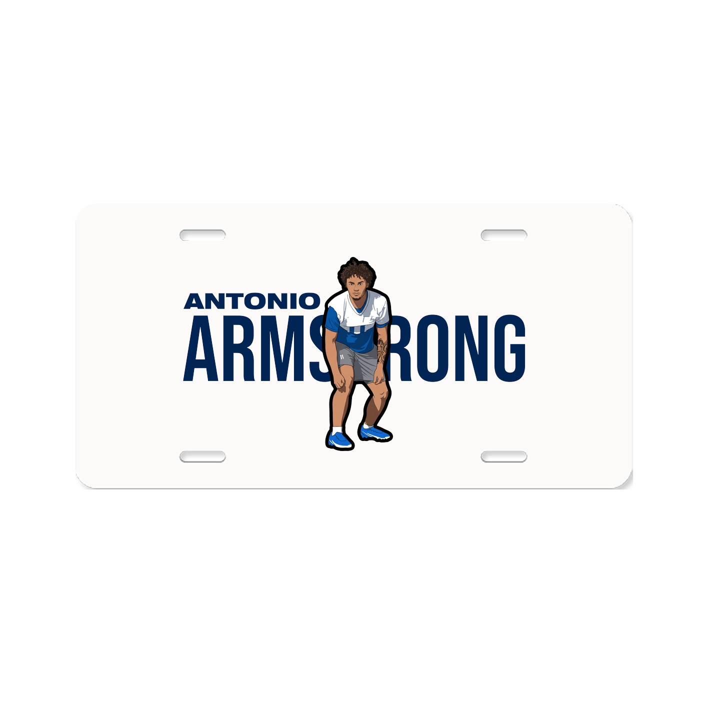 License Plate — Player Name in Classic