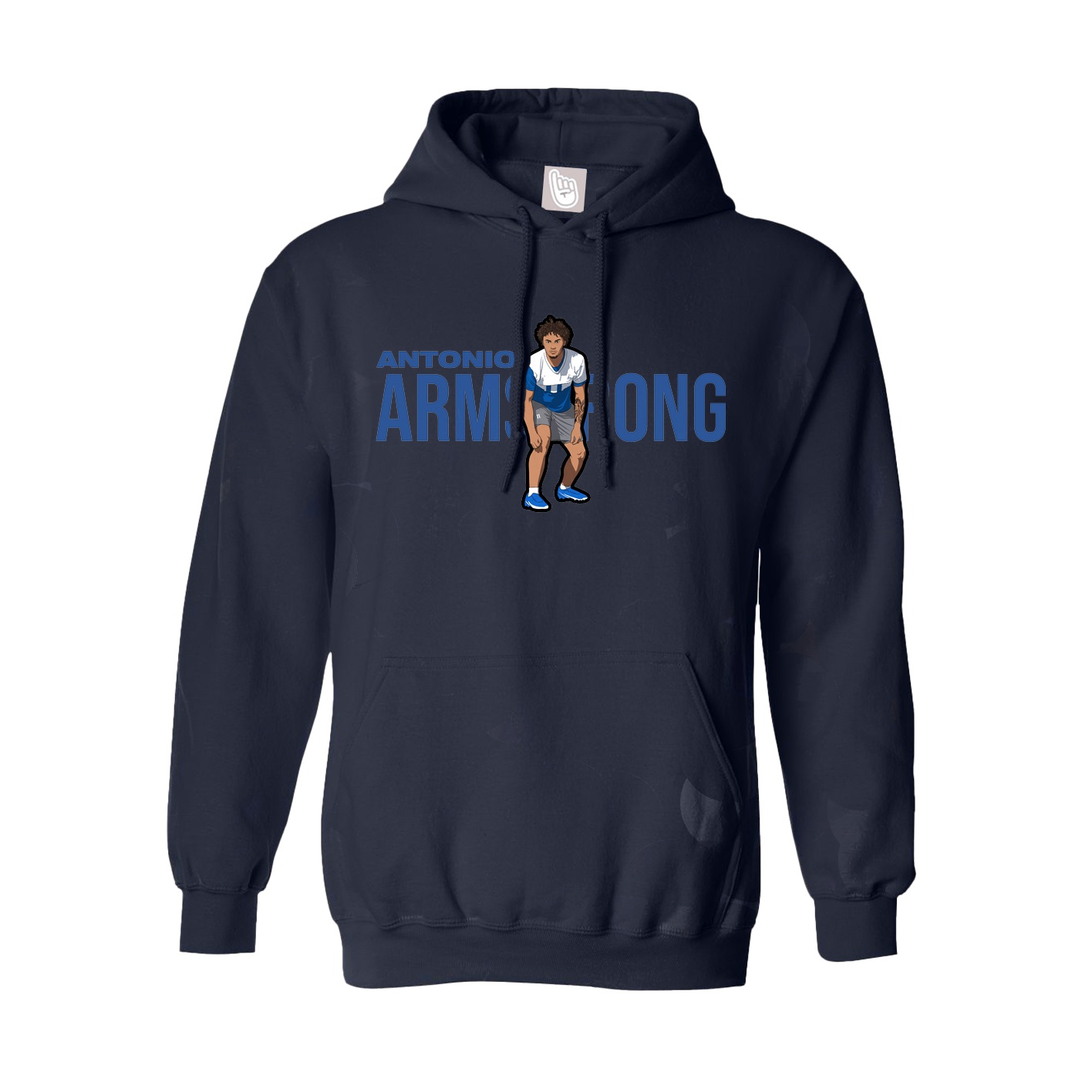 Hoodie — Player Name in Navy