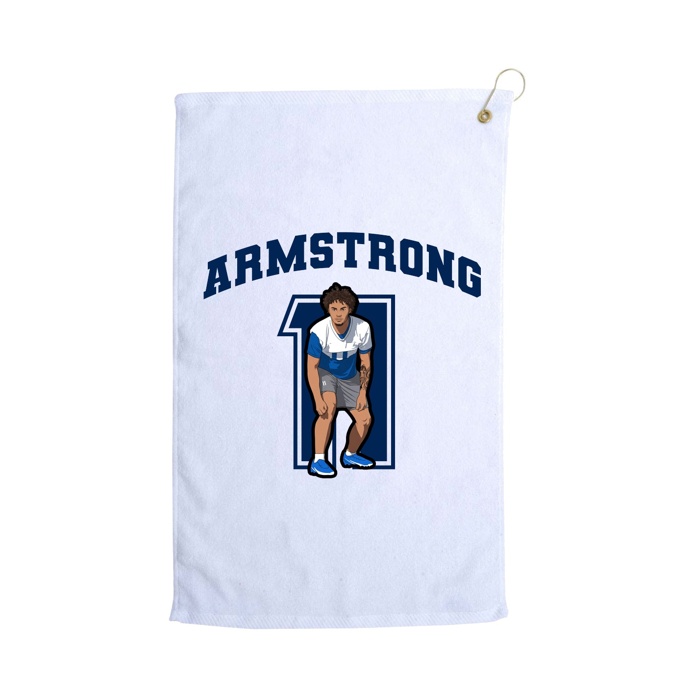 Golf Towel — Number in White