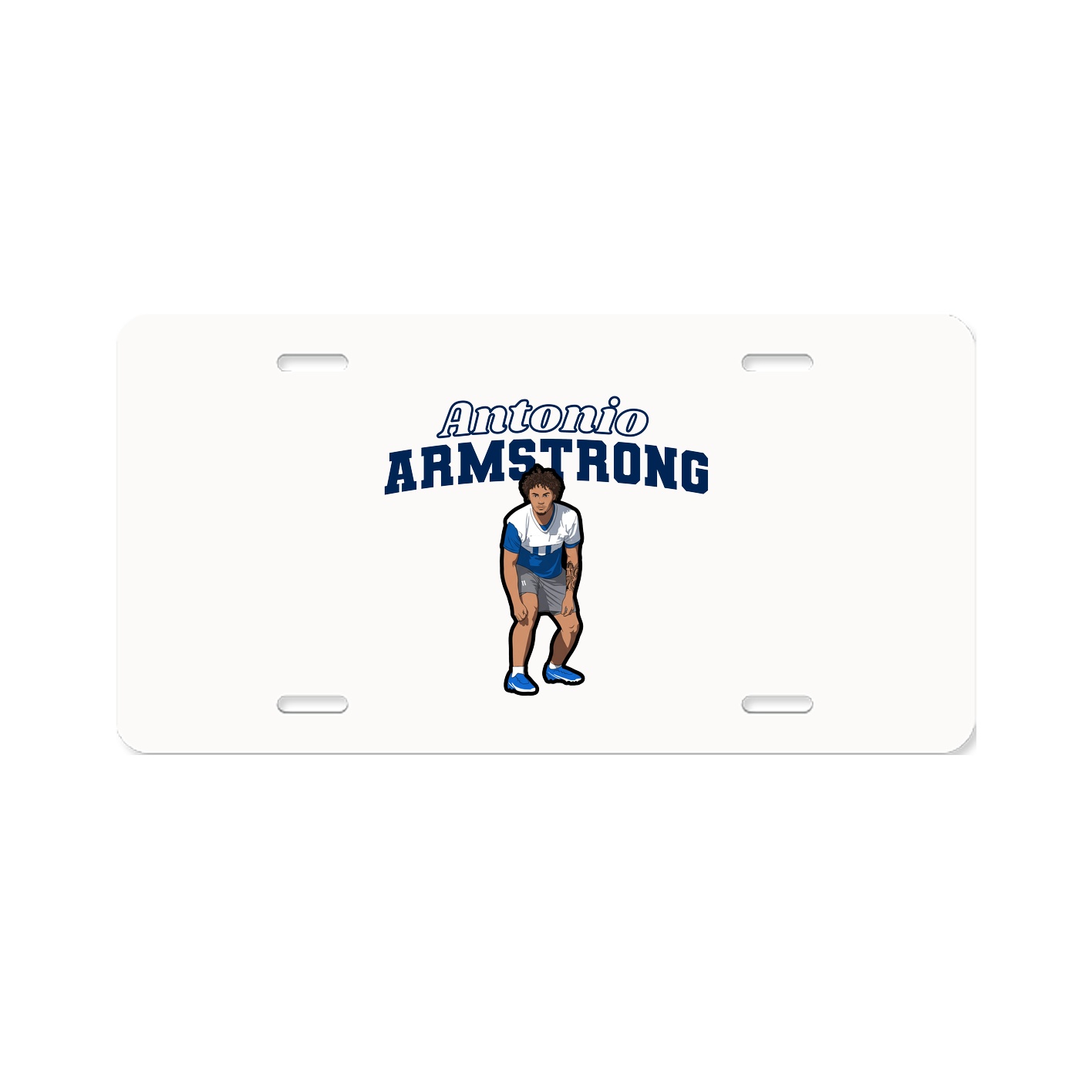 License Plate — Name Arch in Classic