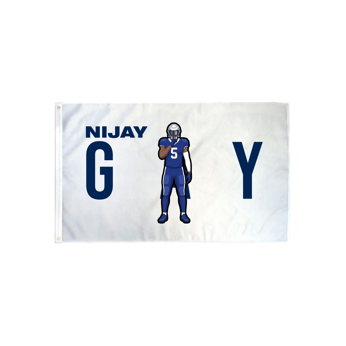 3x5 Flag — Player Name in Classic