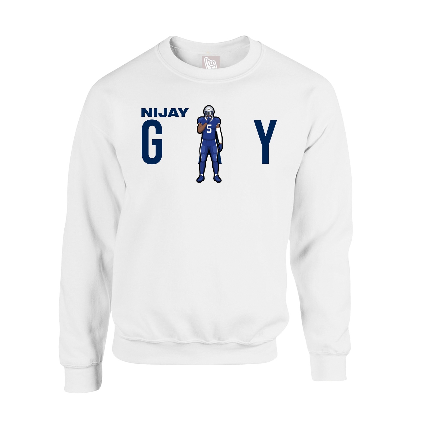 Fleece Crew — Player Name in White