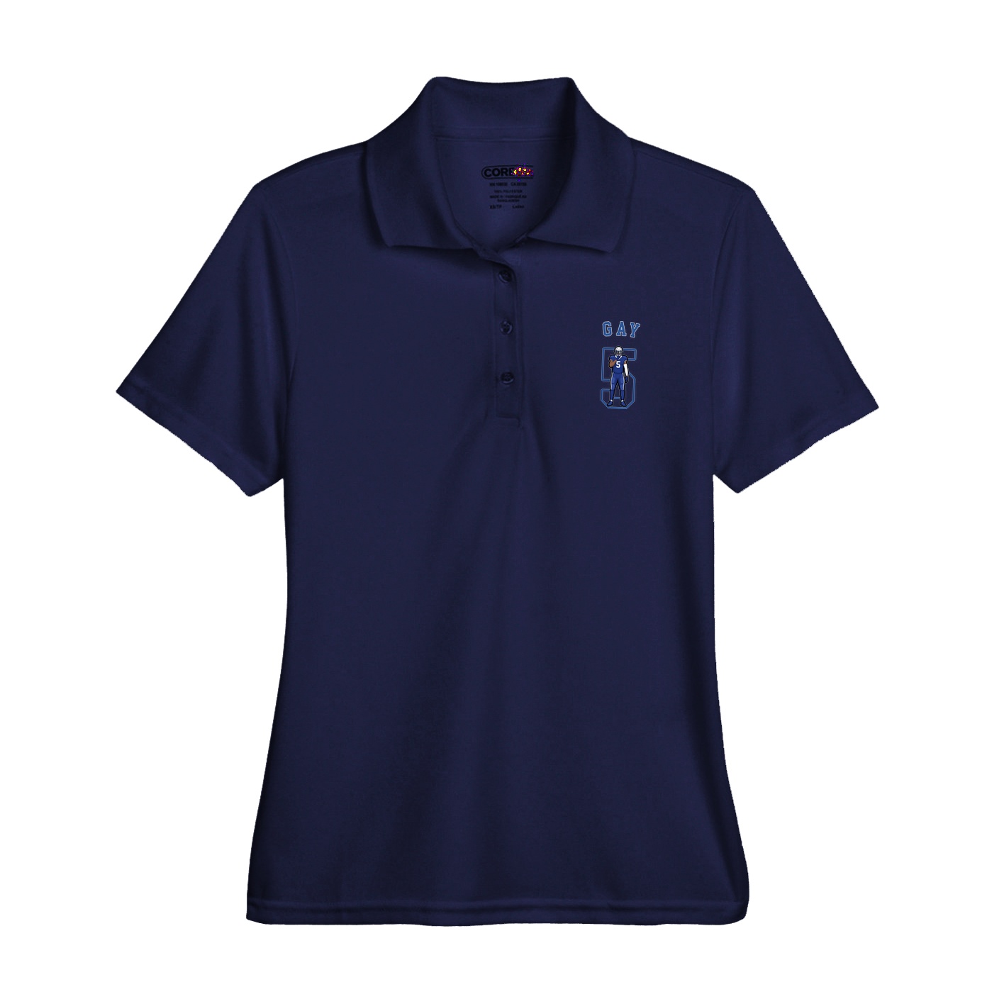 Womens Performance Polo — Shirsey Arch in Navy