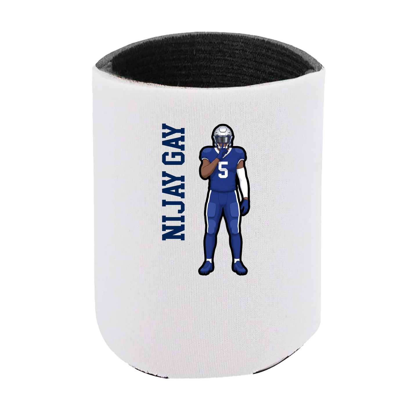 Can Holder — Name Vertical in White