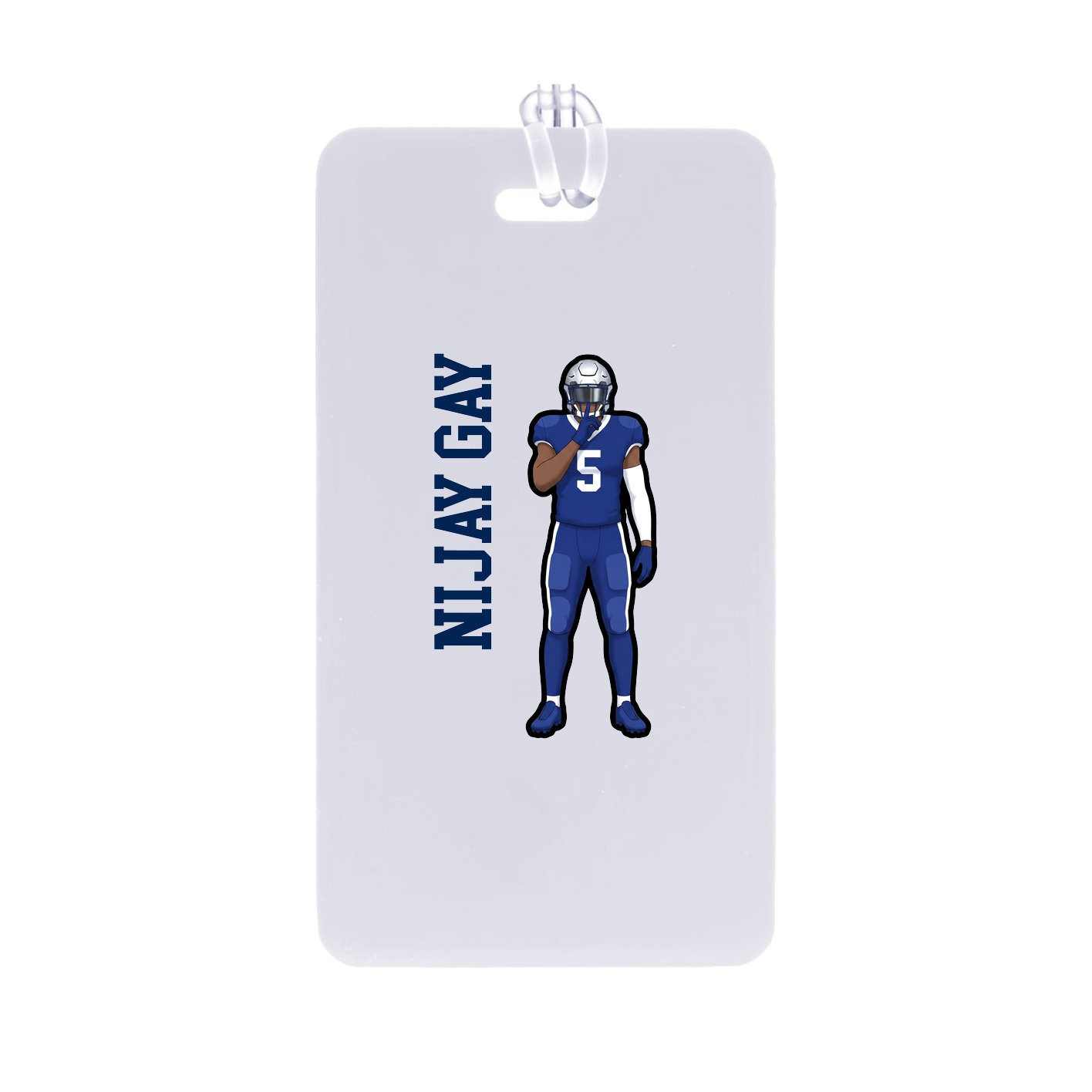 Bag Tag — Name Vertical in Classic
