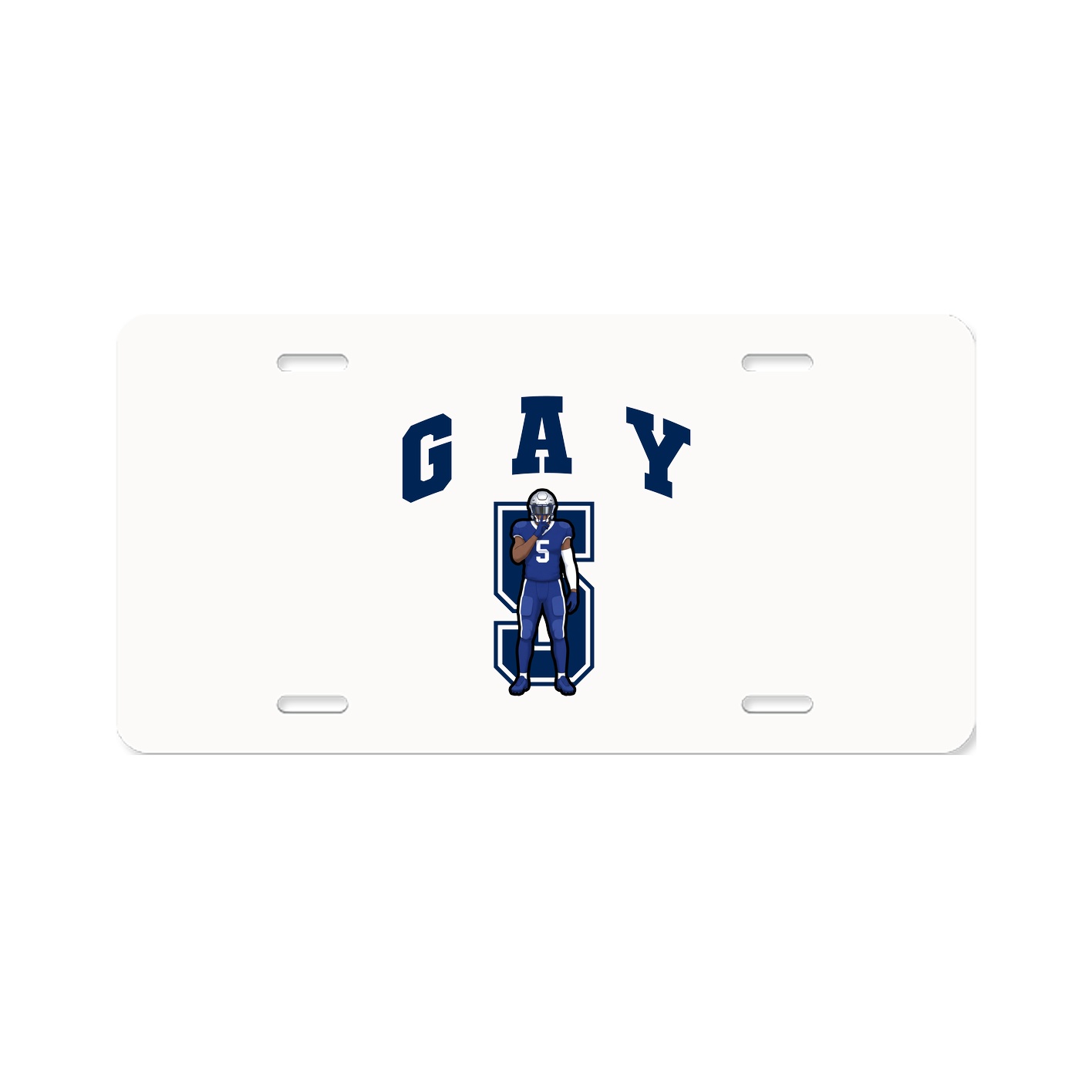 License Plate — Number in Classic