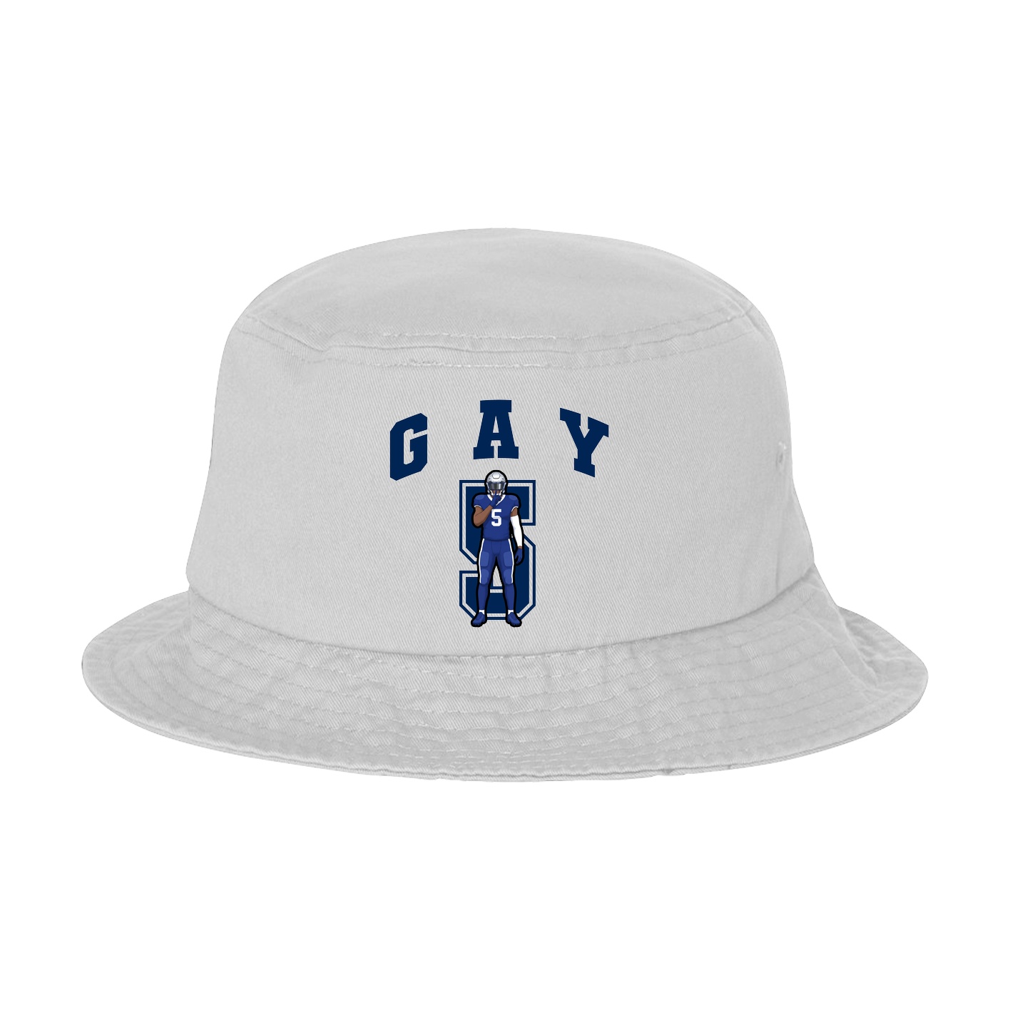 Bucket Cap — Number in White