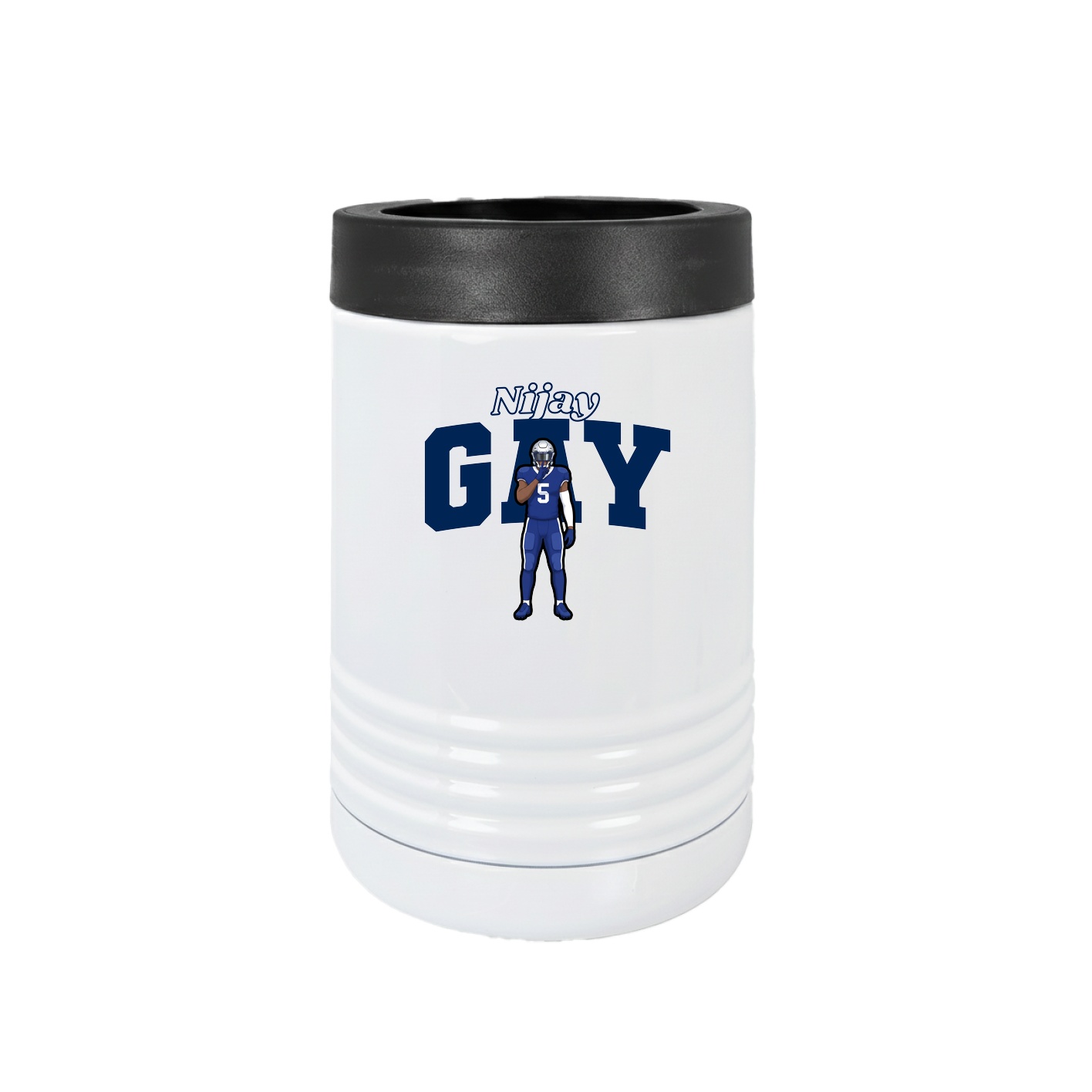 Beverage Holder — Name Arch in White