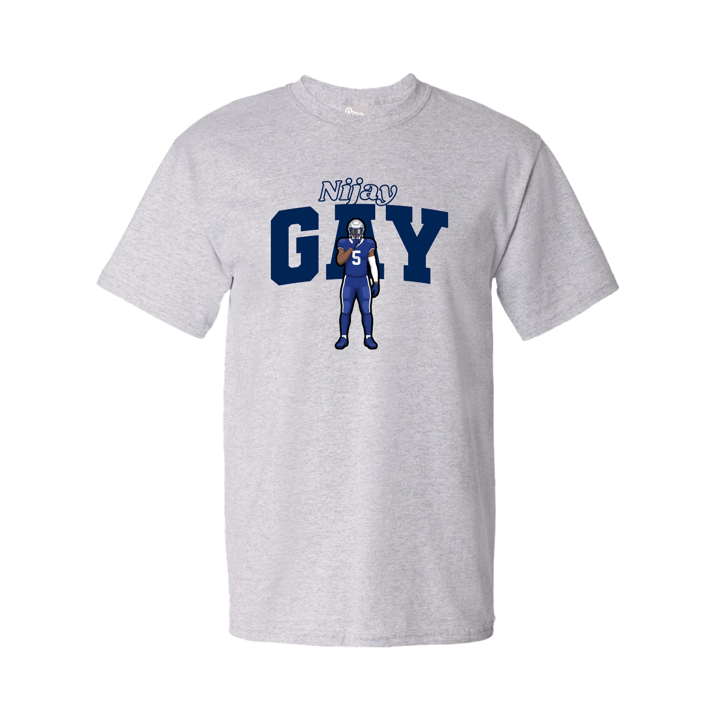 Tee — Name Arch in Grey