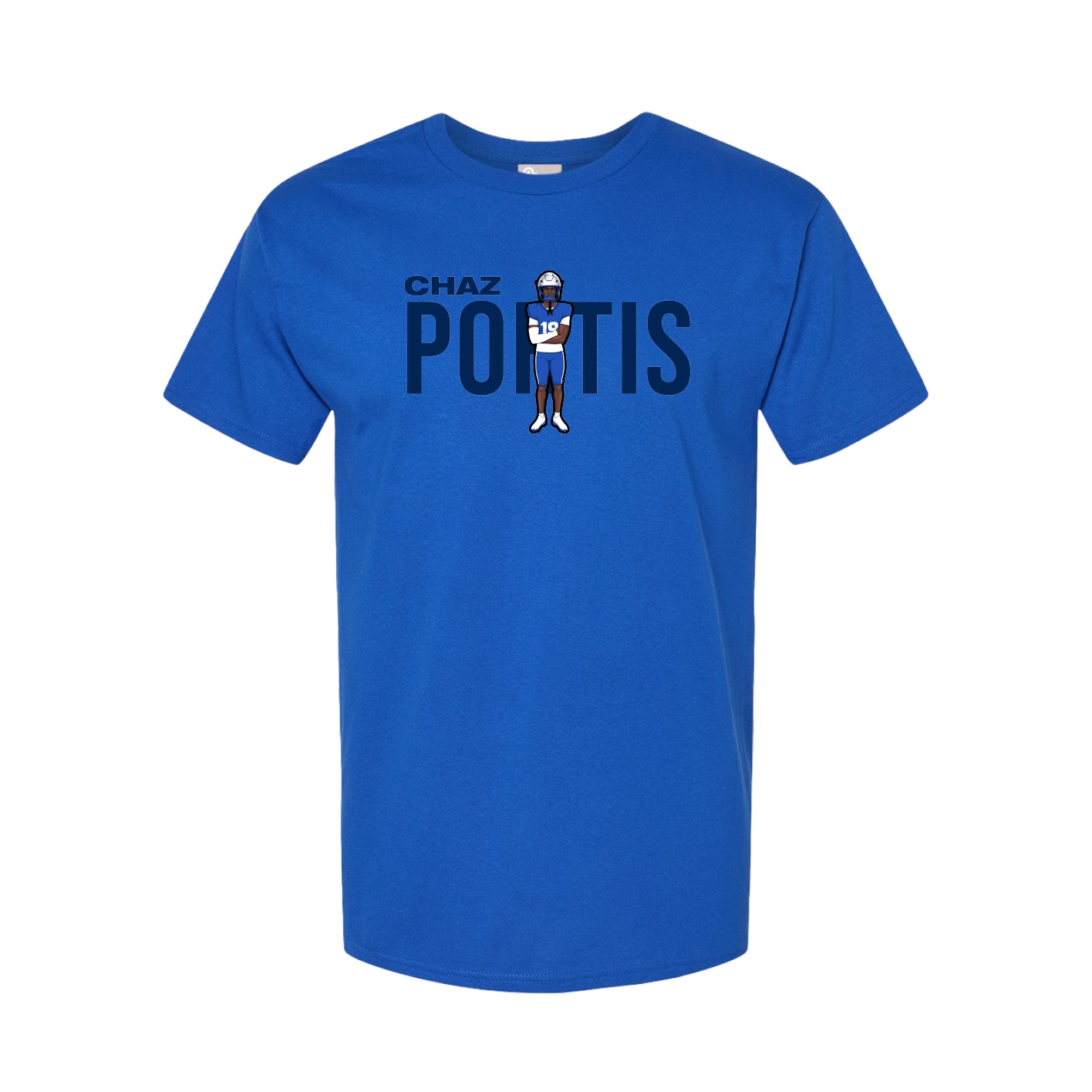 Youth Tee — Player Name in Royal