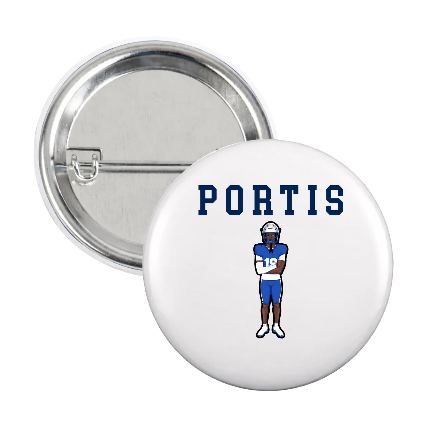 Game Day Button — Shirsey in White