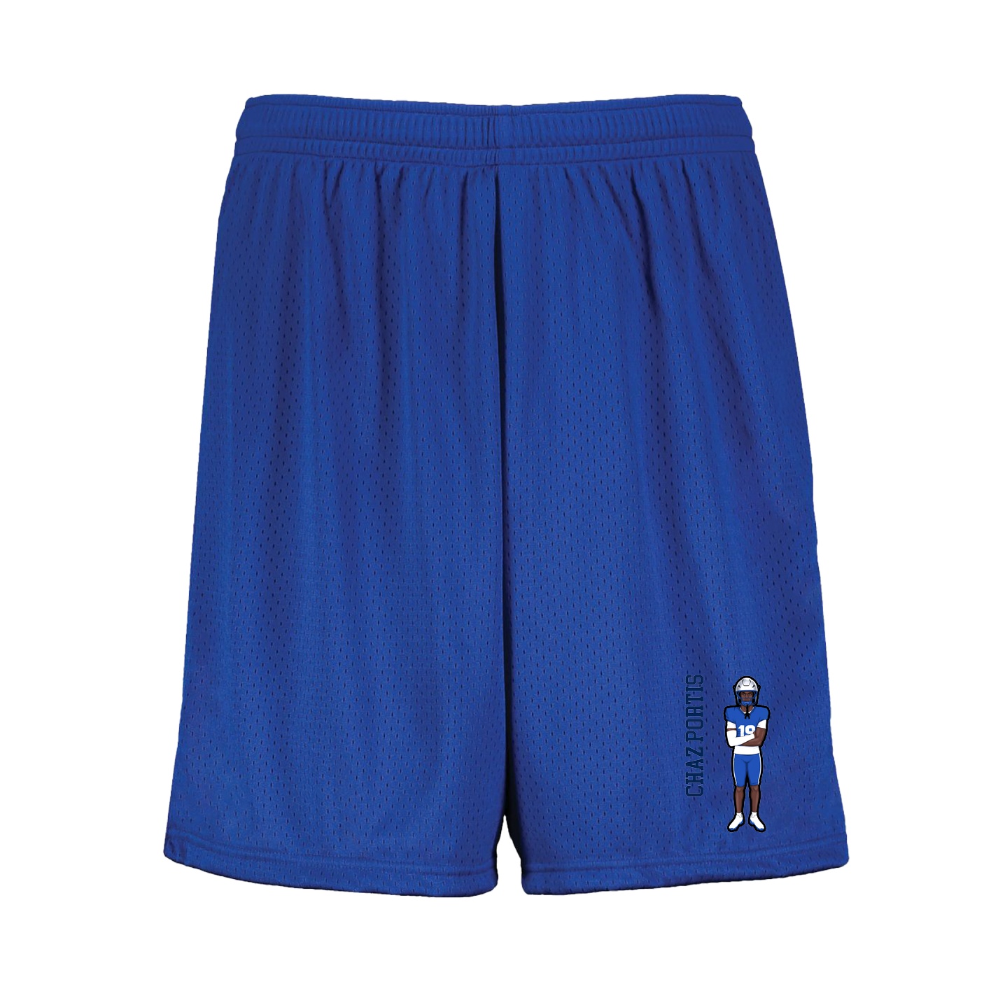 Shorts — Name Vertical in Royal