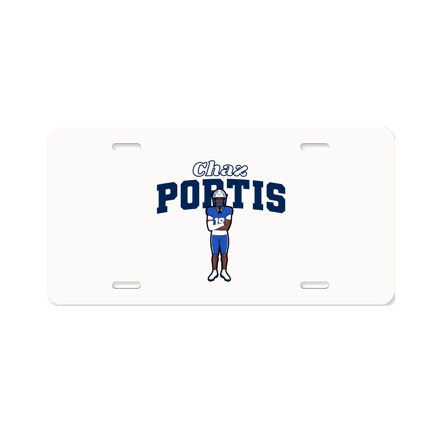 License Plate — Name Arch in Classic