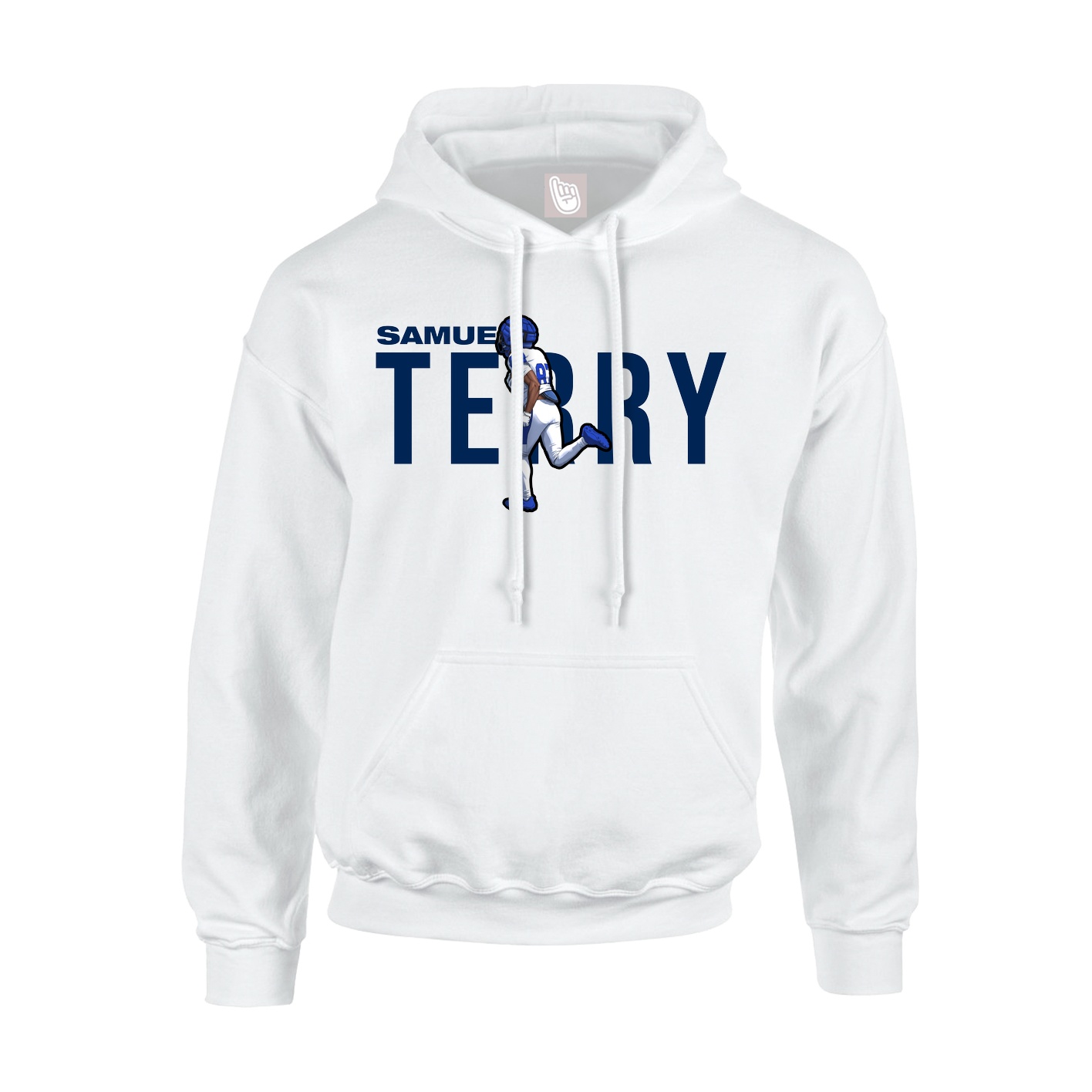 Youth Hoodie — Player Name in White