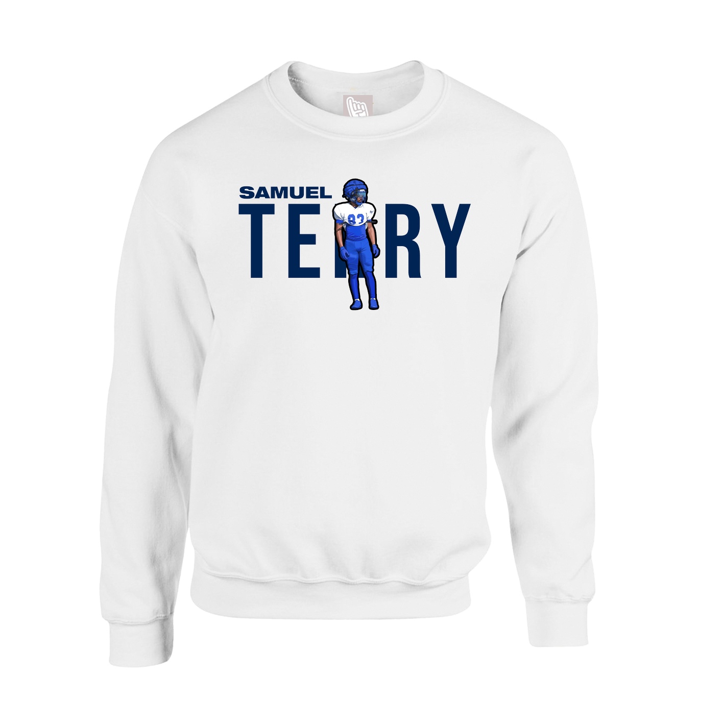 Fleece Crew — Player Name in White