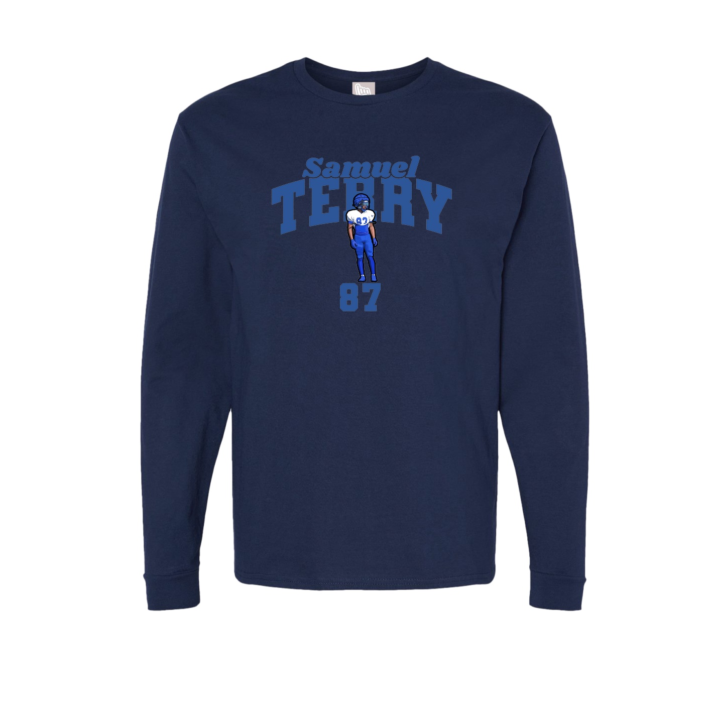 Long Sleeve Tee — Signature Arch in Navy