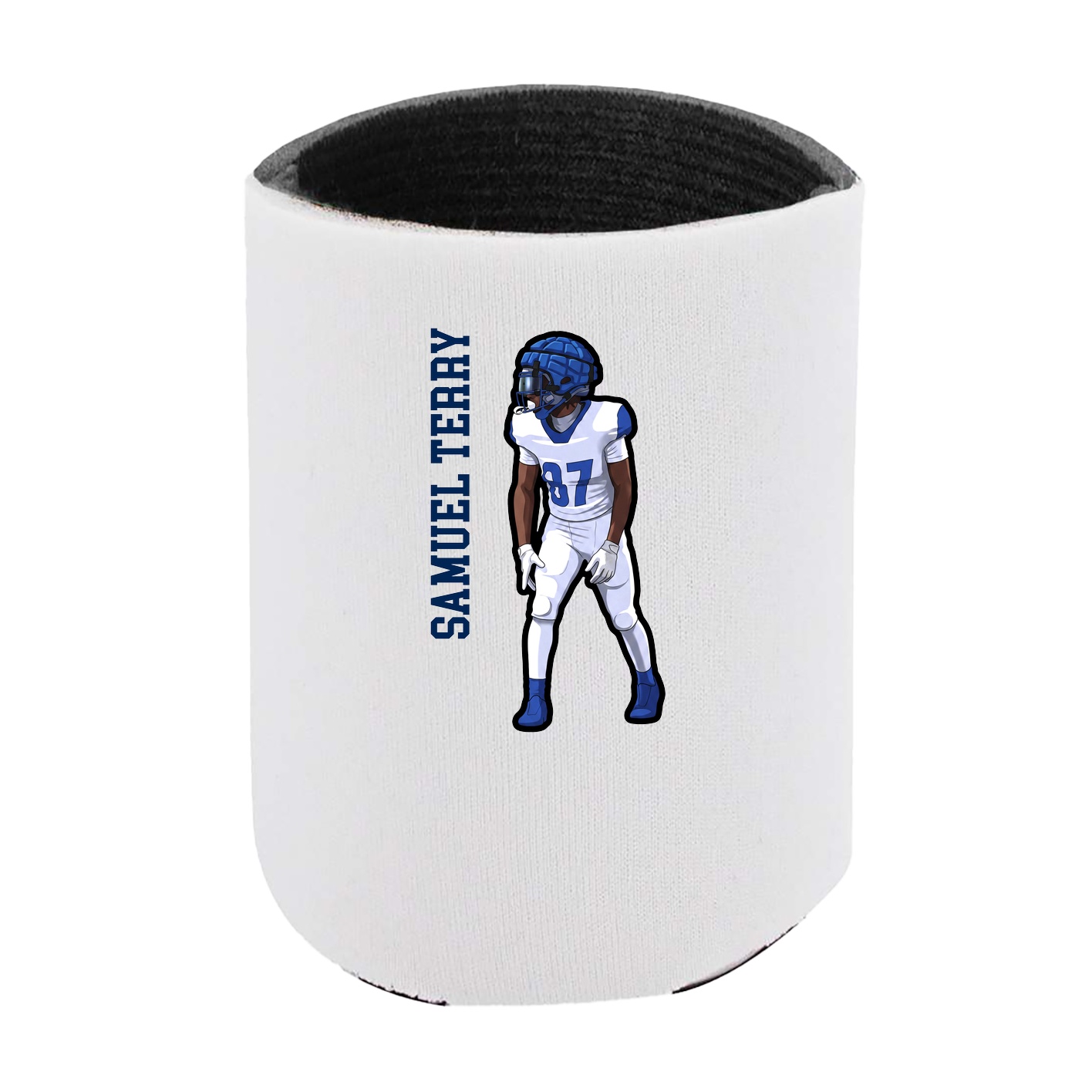 Can Holder — Name Vertical in White
