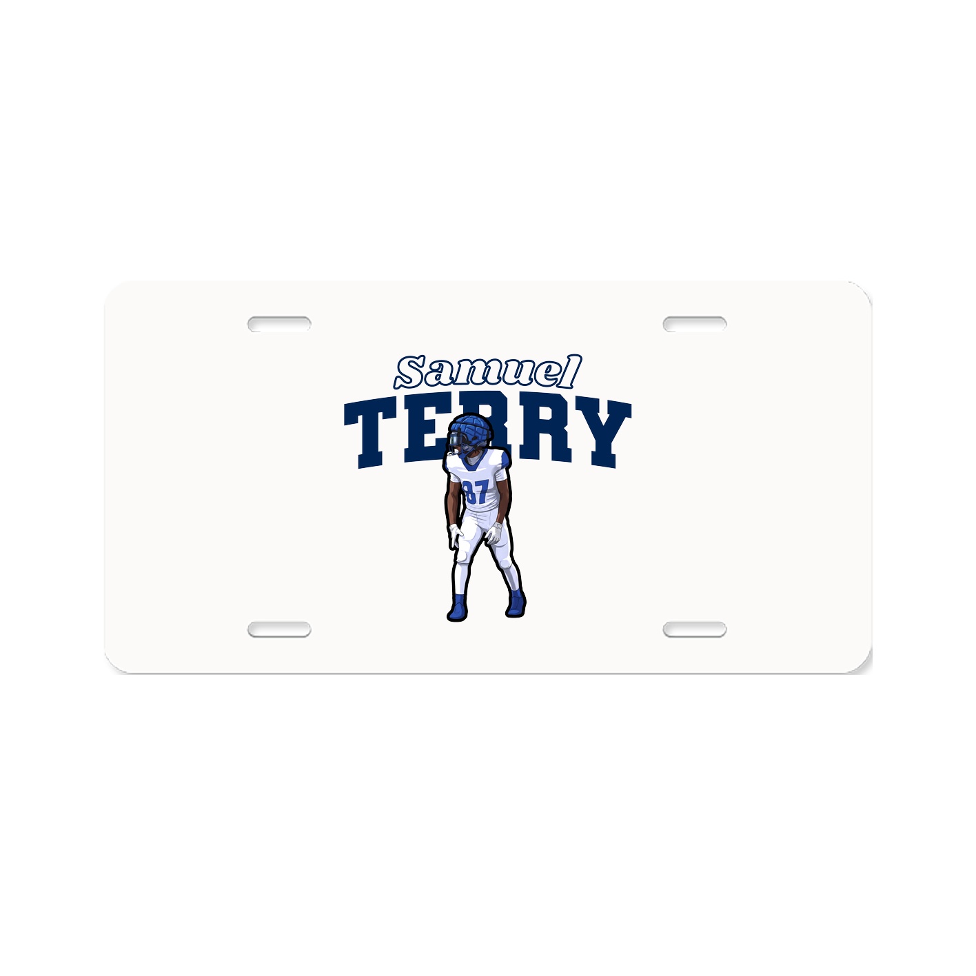 License Plate — Name Arch in Classic