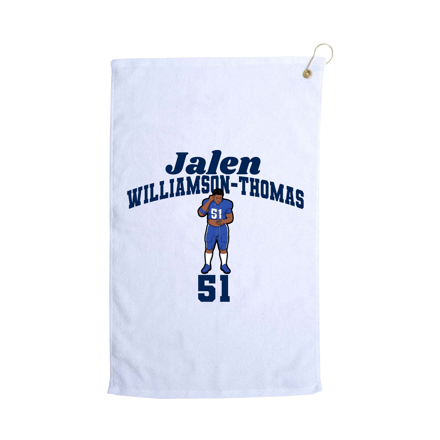 Golf Towel — Signature Arch in White
