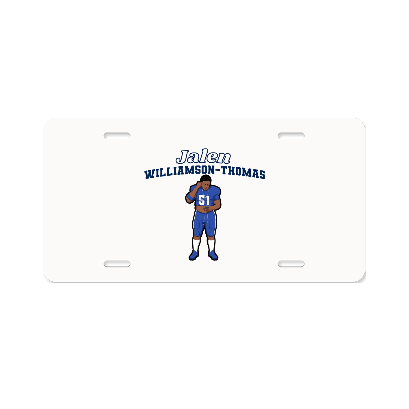 License Plate — Name Arch in Classic