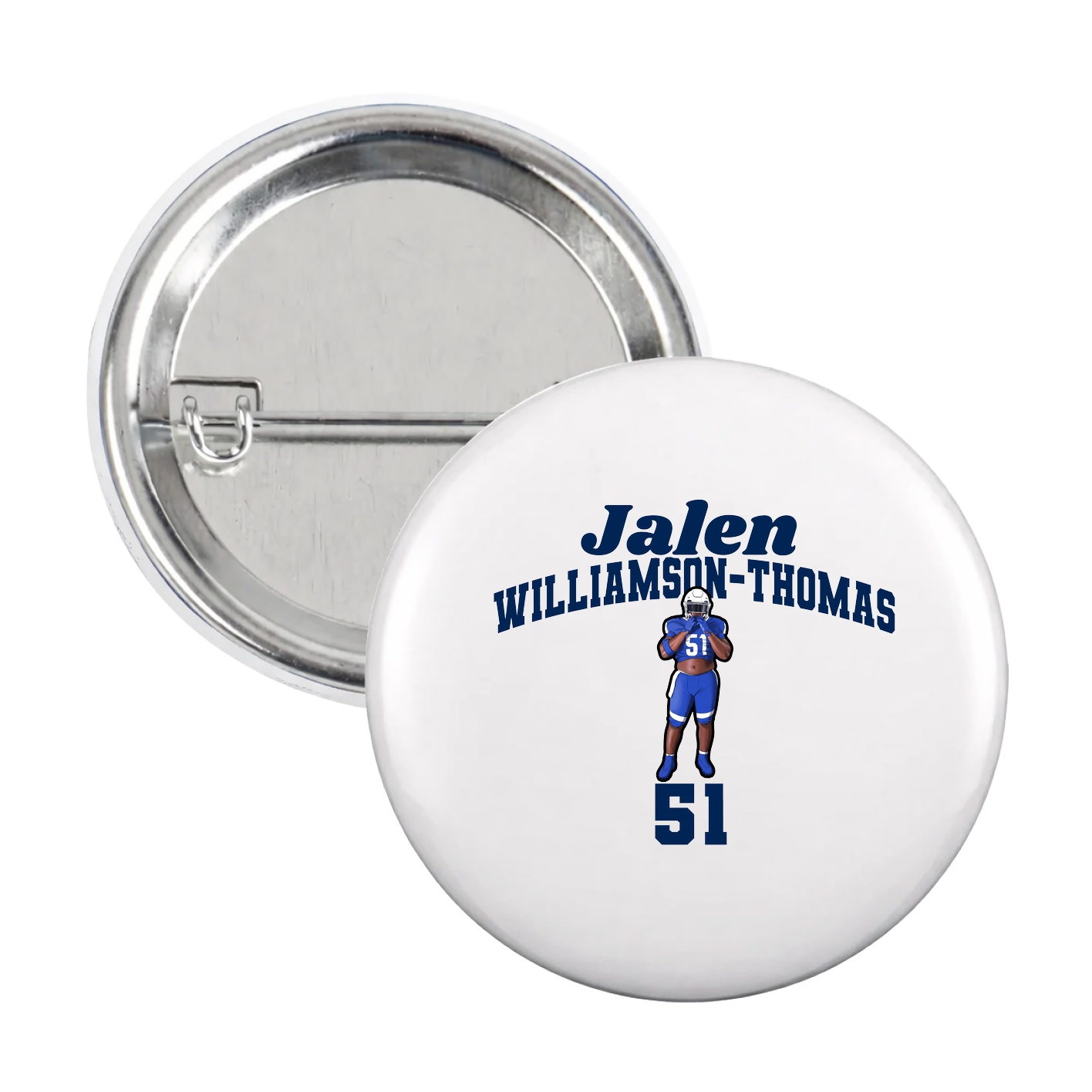 Game Day Button — Signature Arch in White
