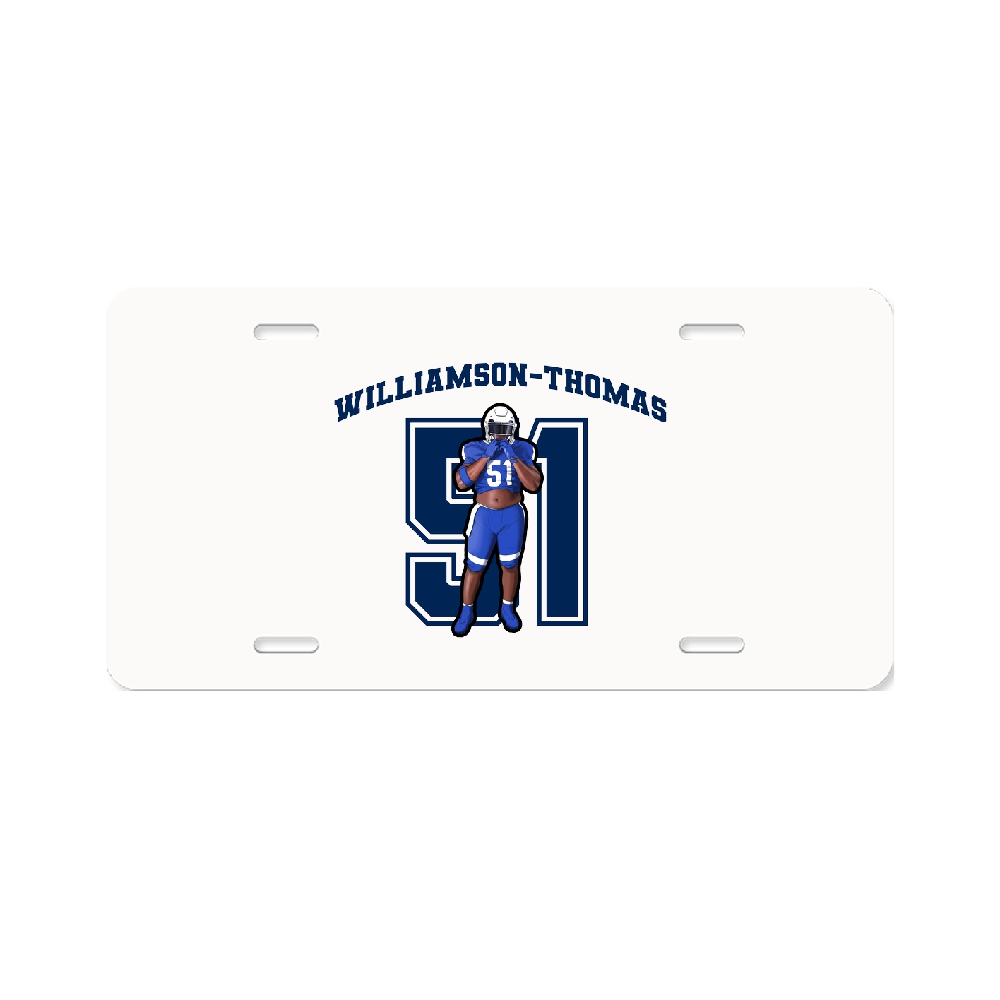License Plate — Number in Classic